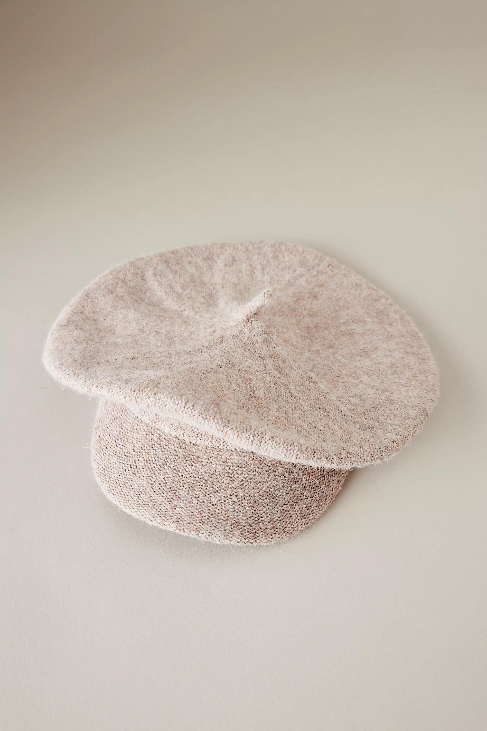 Felt Baker Boy Hat, Beige, A501_0014, large image number 2