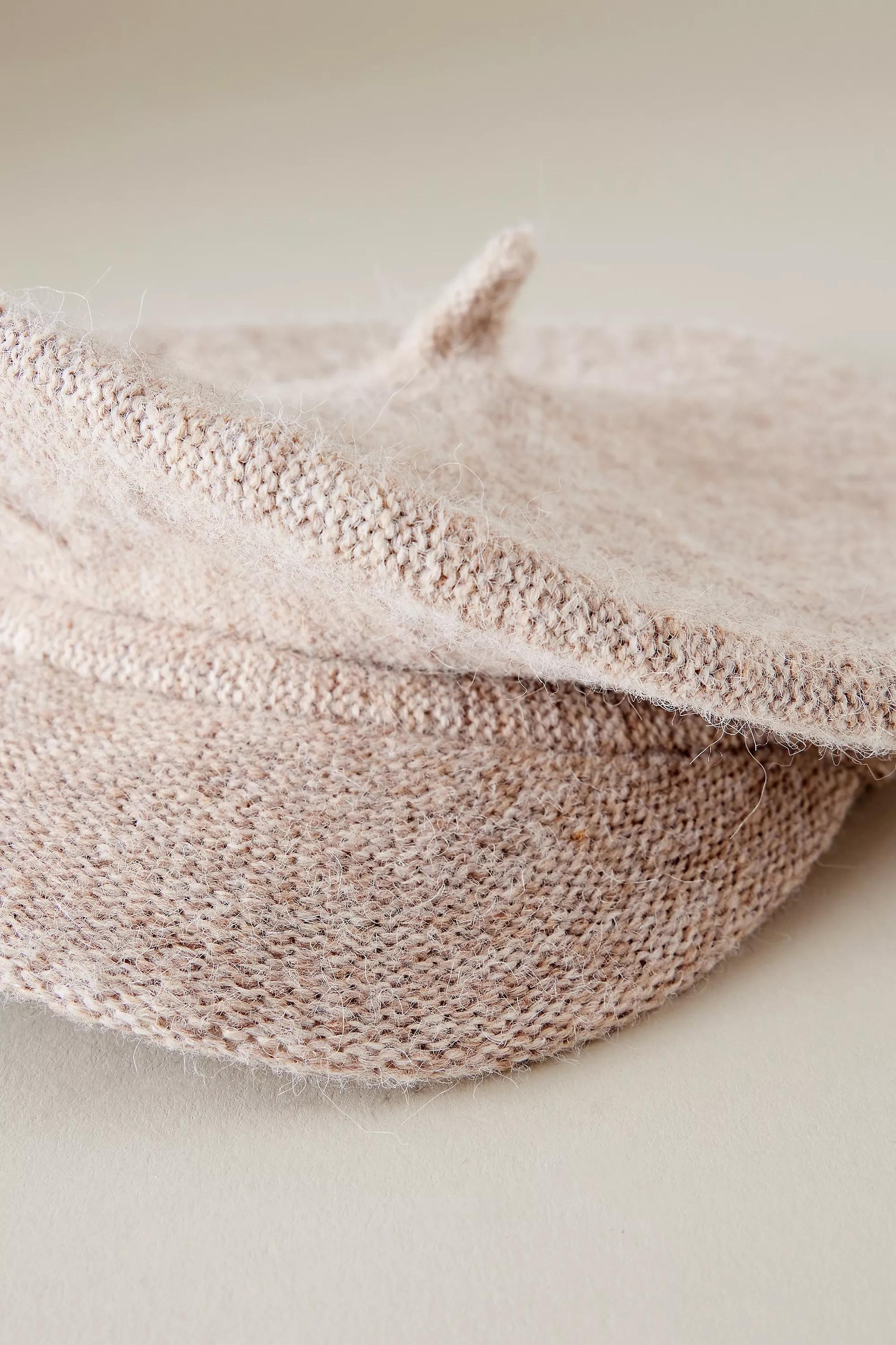 Felt Baker Boy Hat, Beige, A501_0014, large image number 3