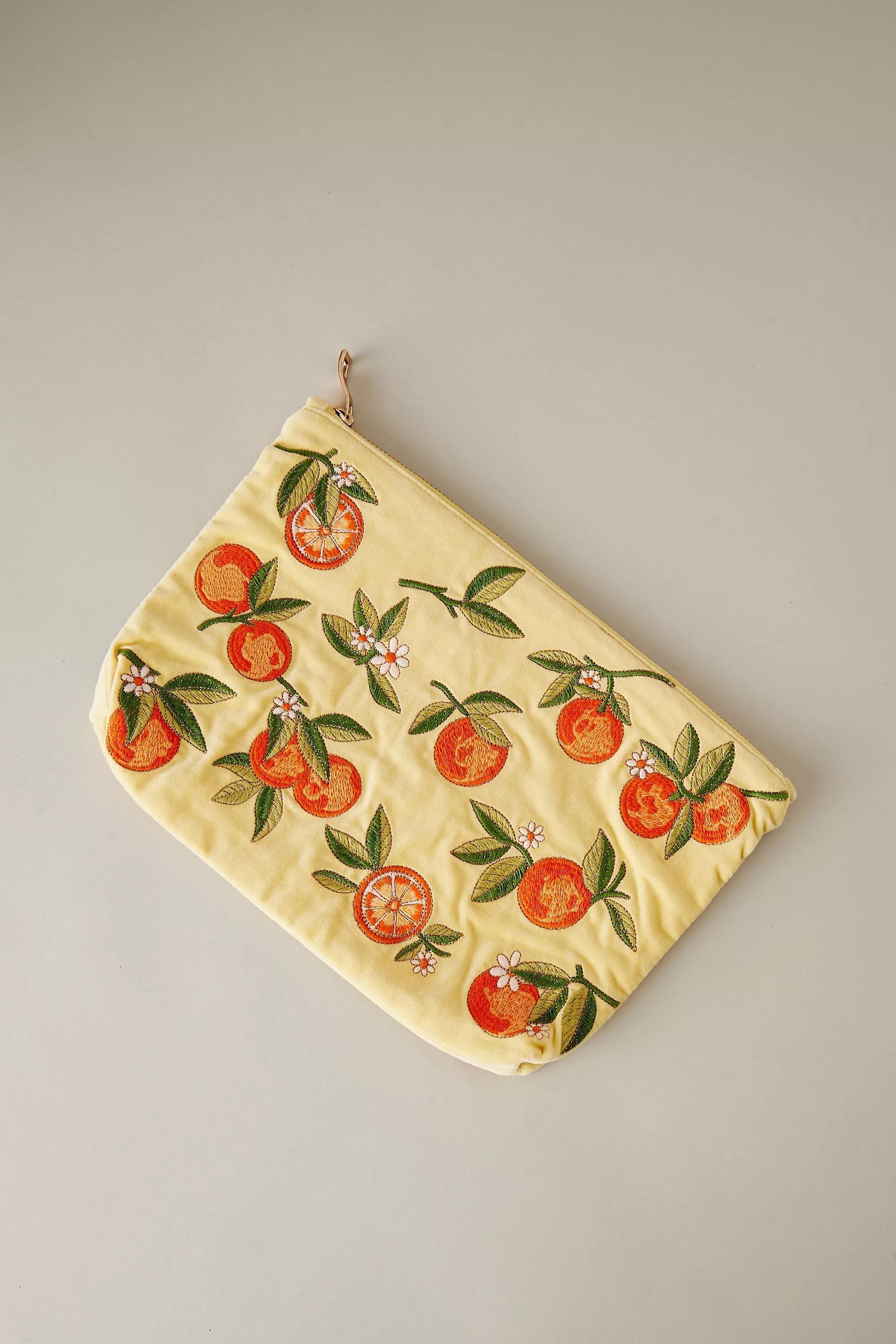 Uk Eliz Scar Orange Pouch, Orange, A501_0080, large image number 0