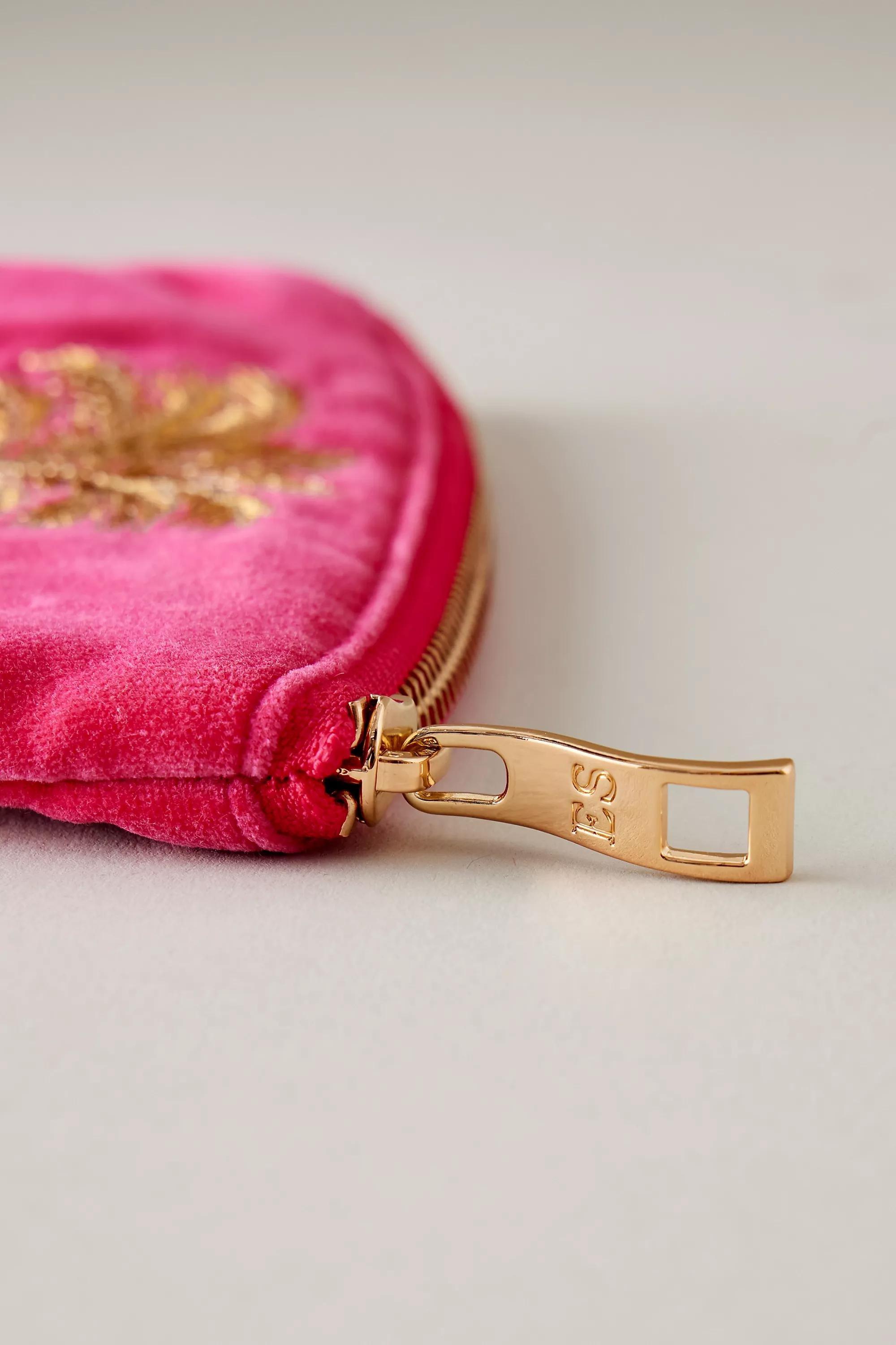 Anthropologie Embroidered Handmade Bag, Pink, A501_0066, large image number 1