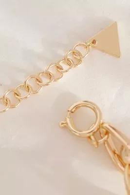Gold-Plated Chunky Ball Chain Necklace, Gold, A501_0070, large image number 4