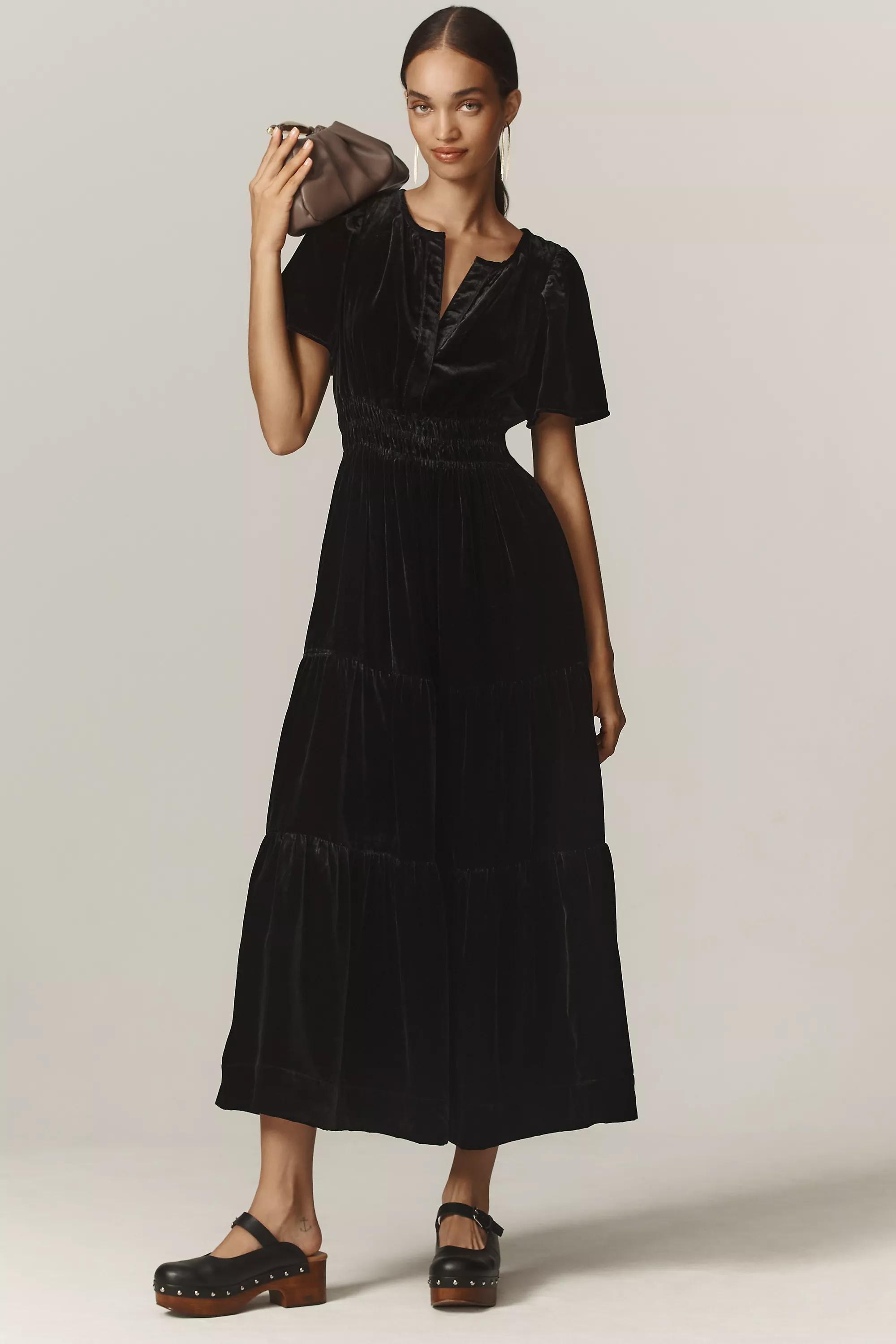 The Somerset Maxi Dress, Black, , large image number 0