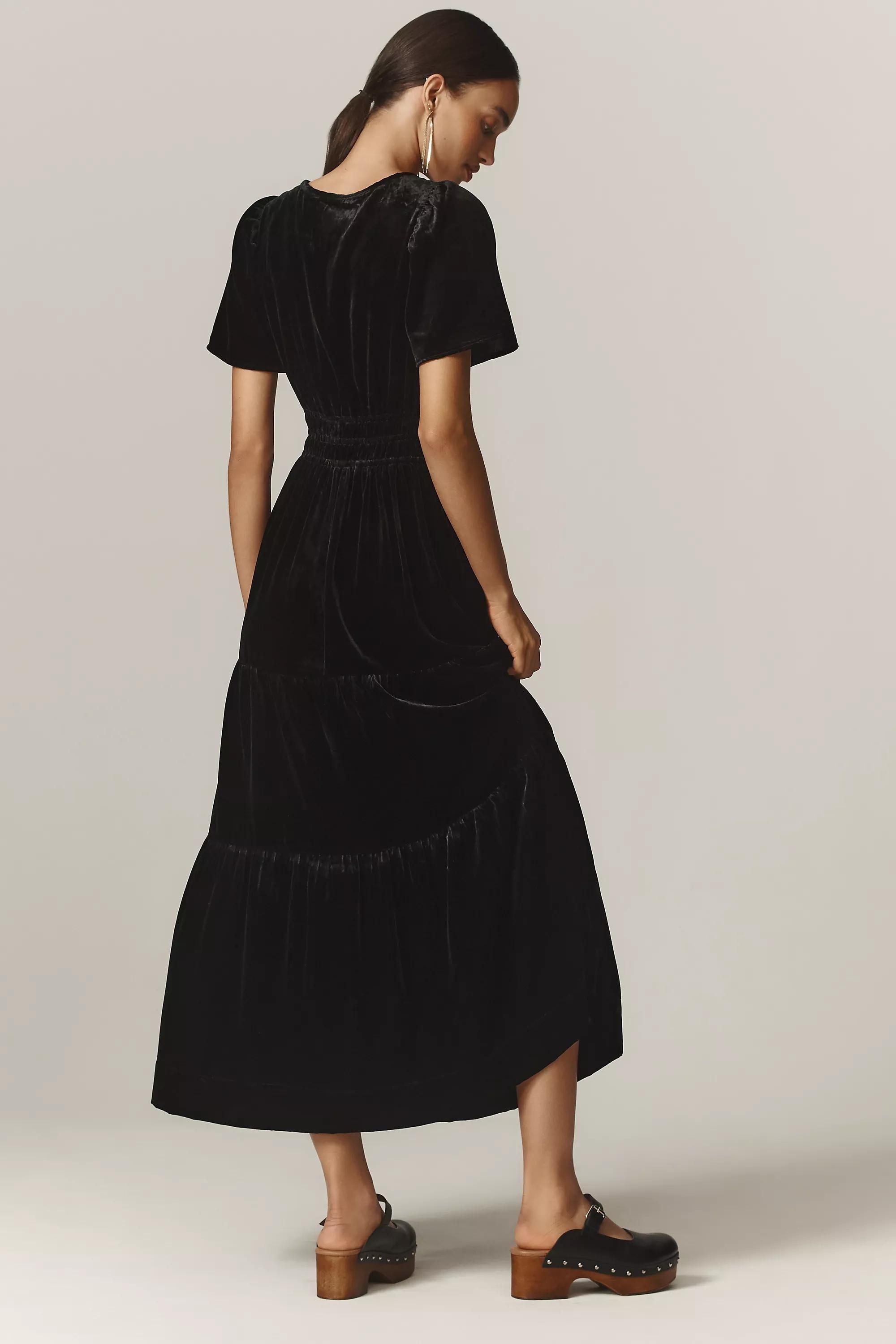 The Somerset Maxi Dress, Black, , large image number 1