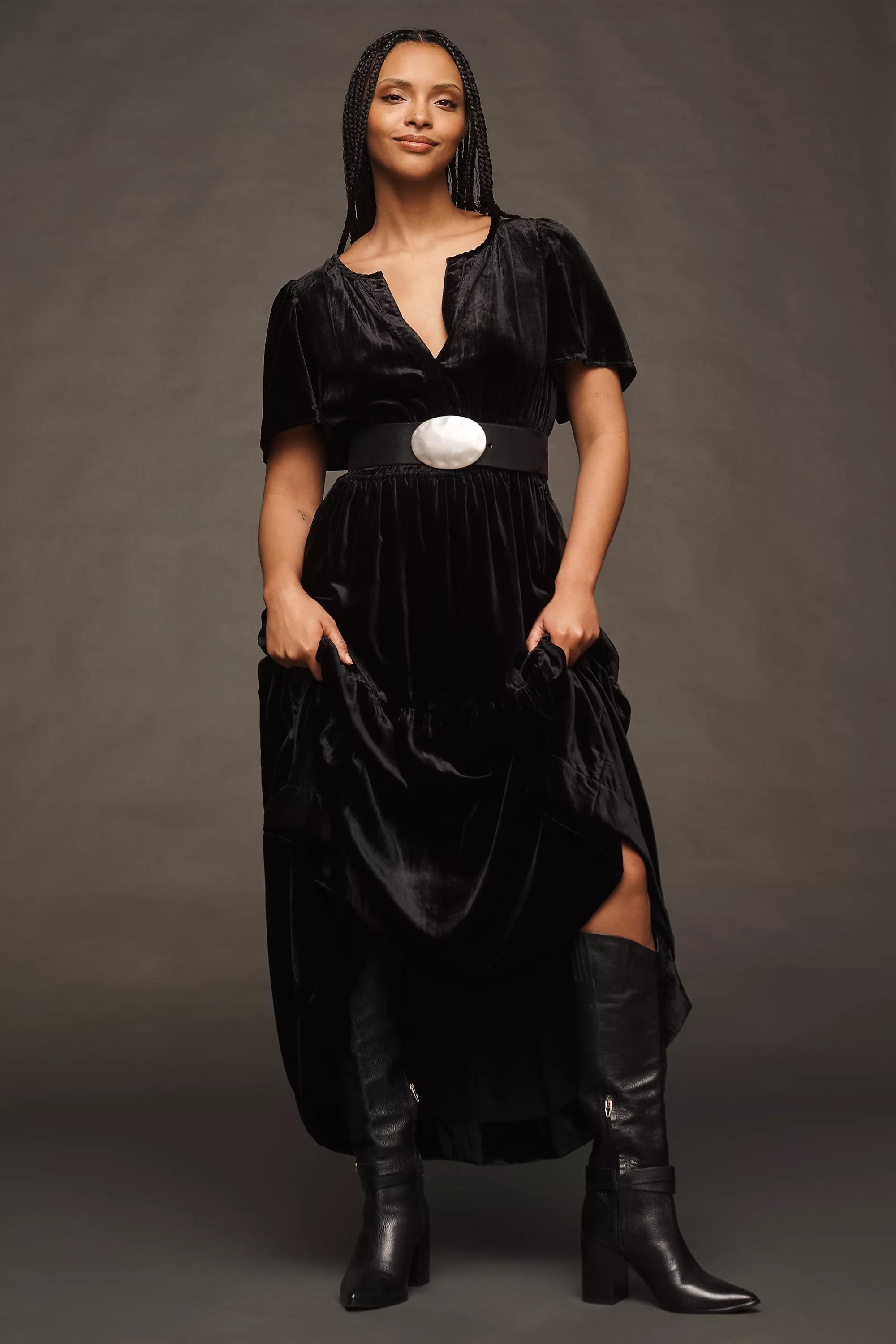 The Somerset Maxi Dress, Black, , large image number 4