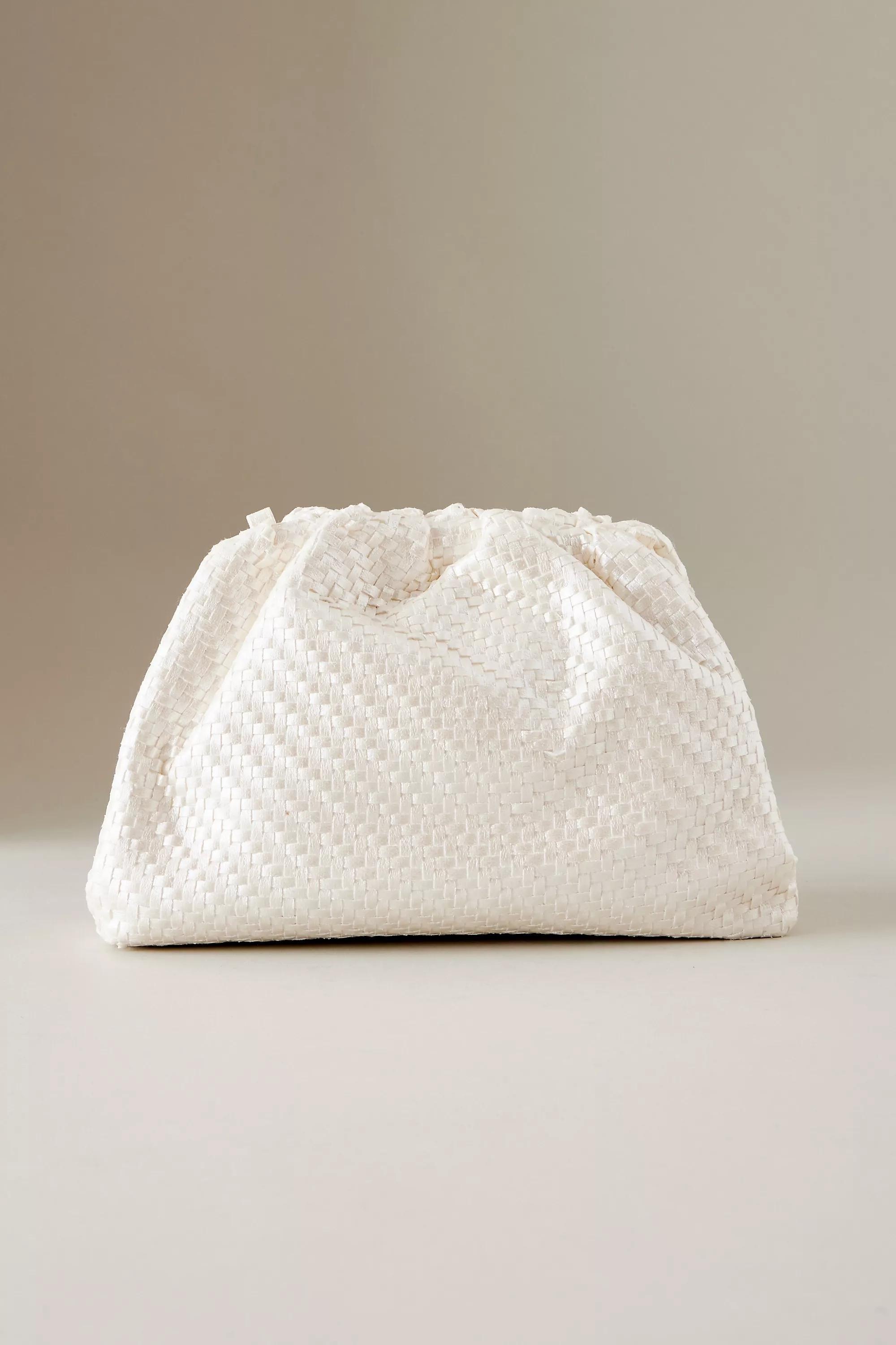 The Frankie Faux-Leather Clutch Bag, White, A501_0017, large image number 0