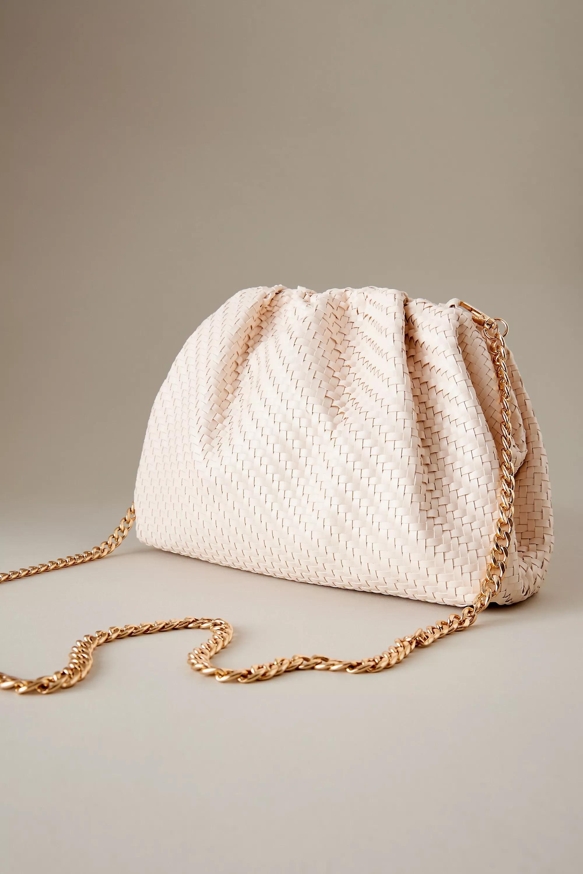 The Frankie Faux-Leather Clutch Bag, Cream, A501_0879, large image number 0