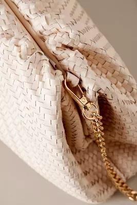 The Frankie Faux-Leather Clutch Bag, Cream, A501_0879, large image number 4