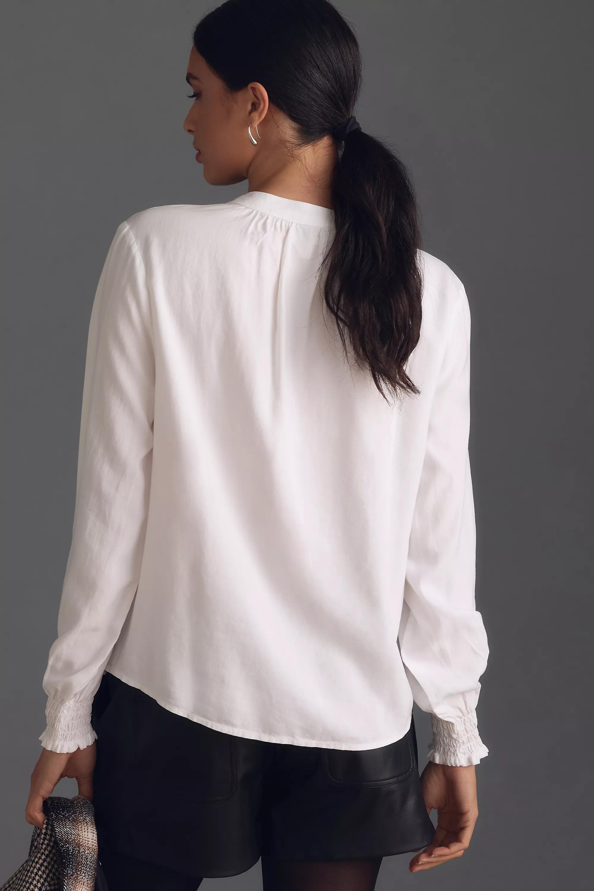 Cloth & Stone Henley Shirt, White, , large image number 1