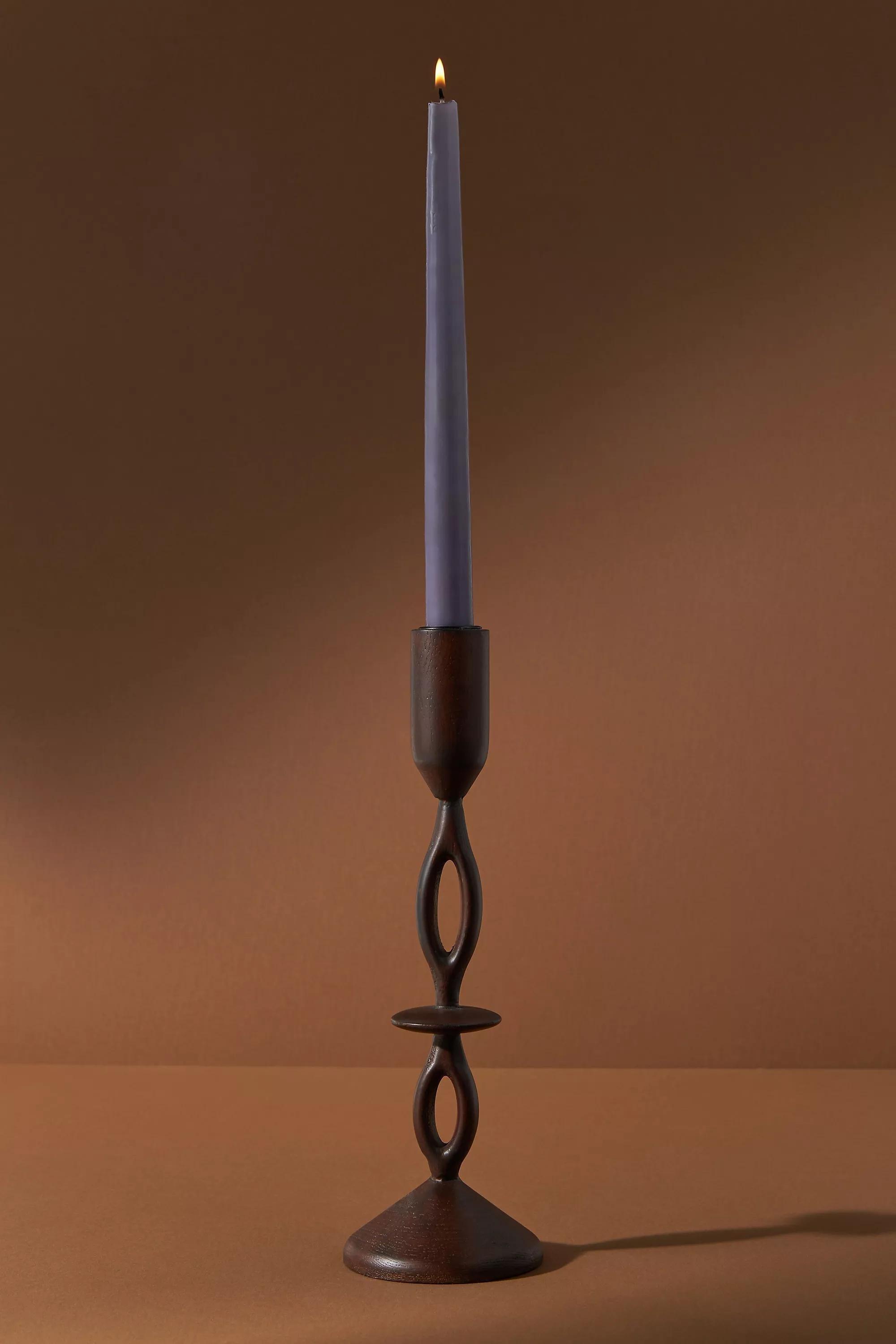 Canela Candlestick Holder, Brown, A501_0220, large image number 2