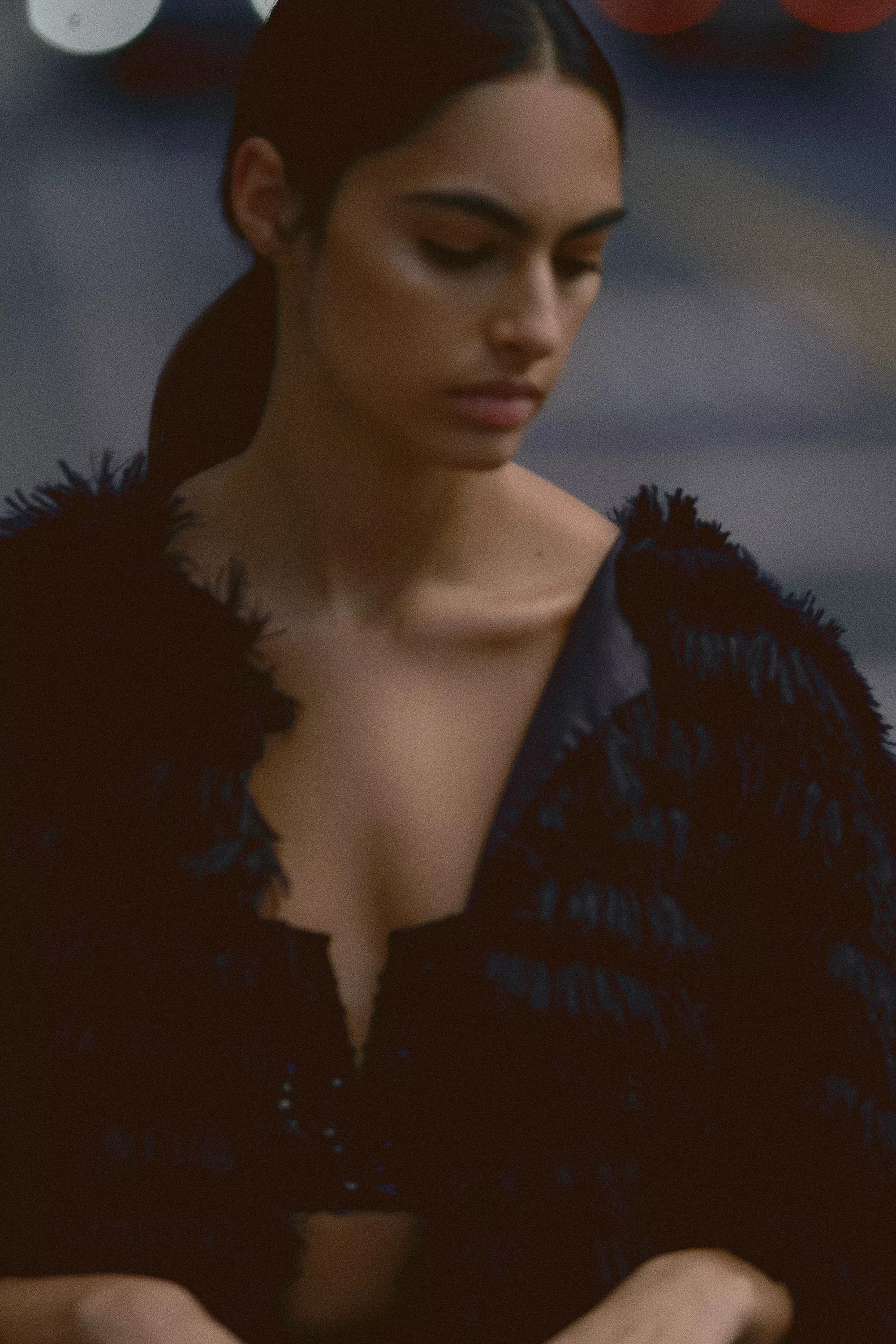 Sequin Bralette, Black, A501_0001, large image number 5