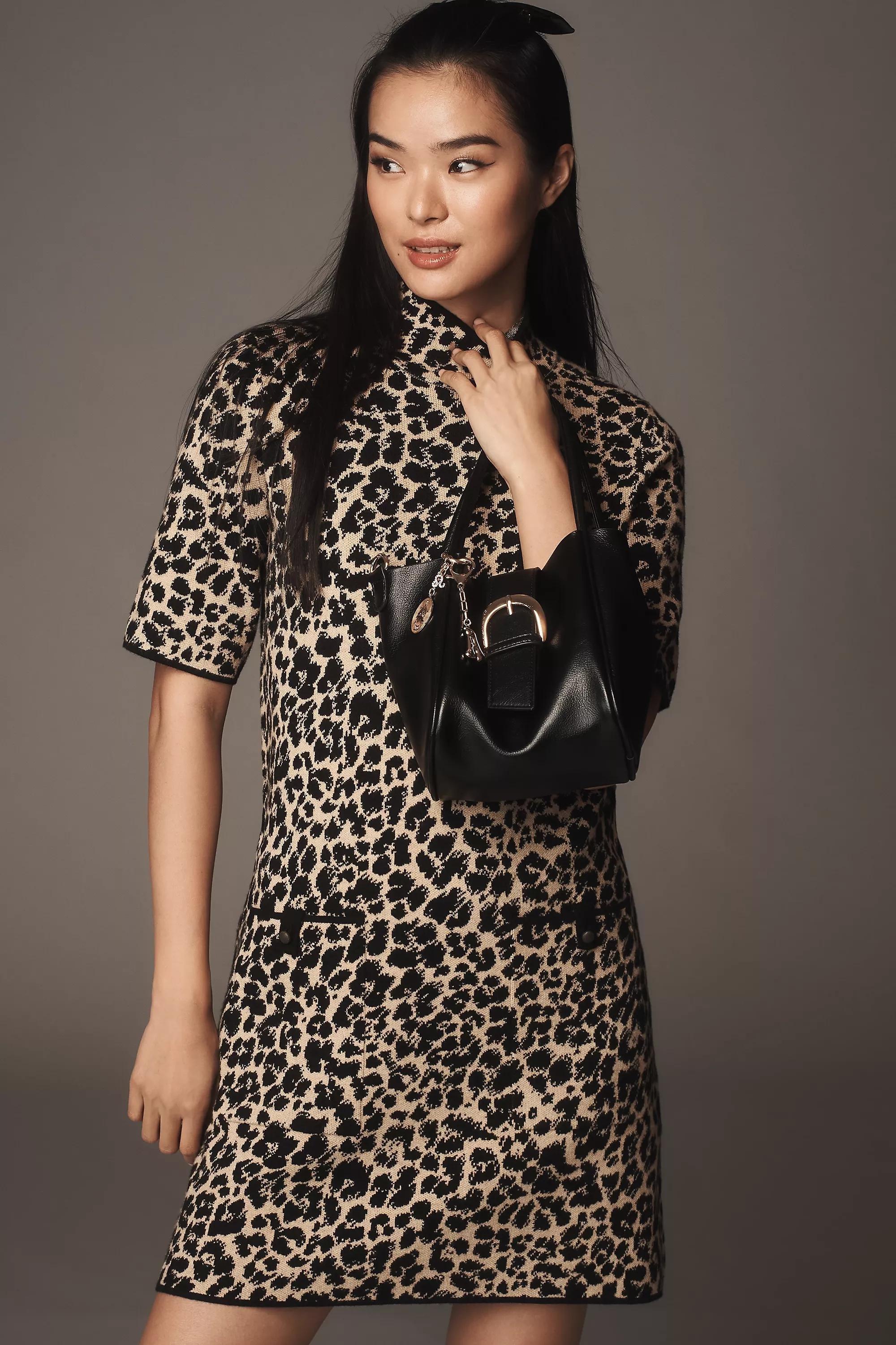 Anthropologie Animal Print Shirt Dress, Multicolour, , large image number 0