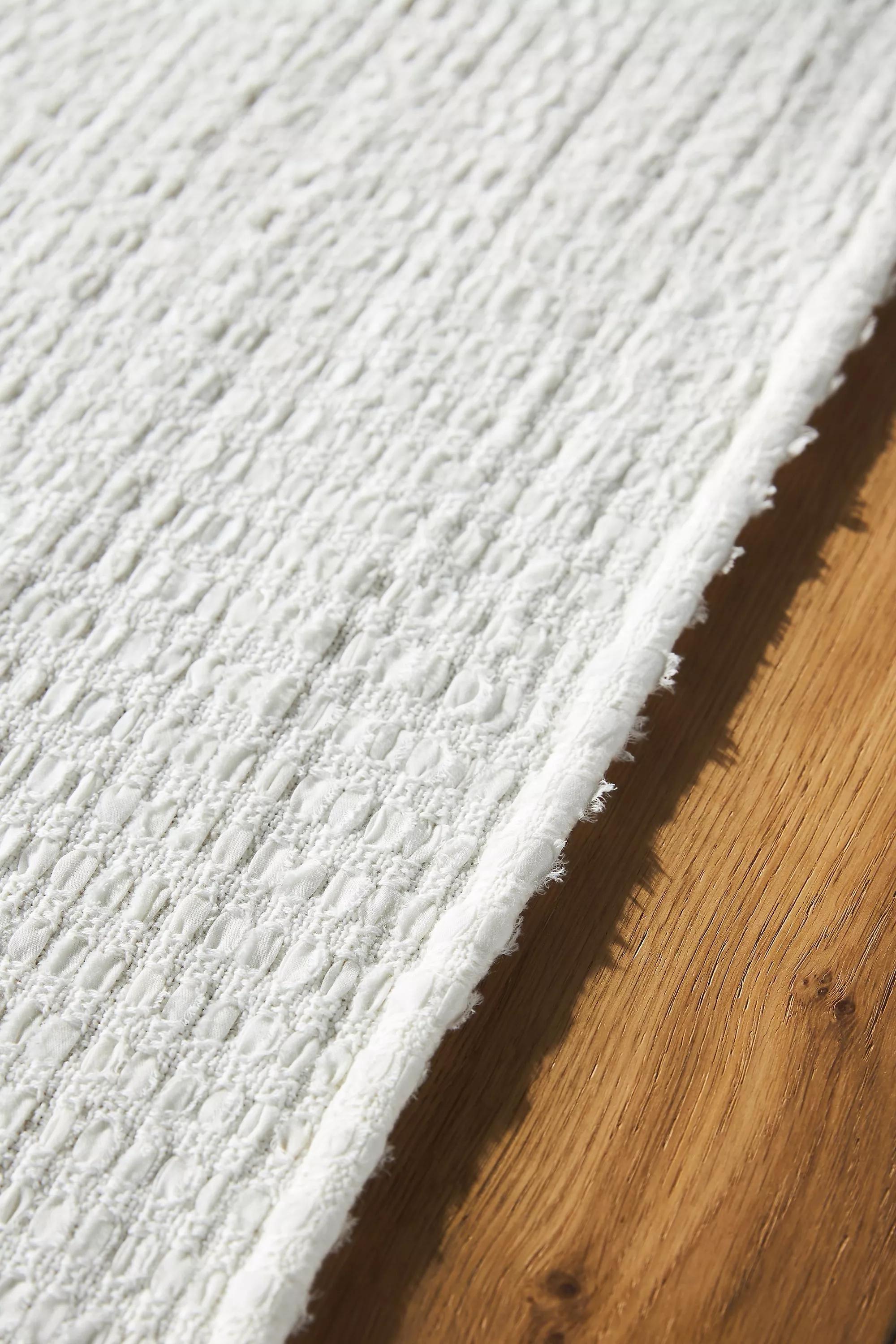 Upcycled Sari Table Runner, White, A501_0014, large image number 2