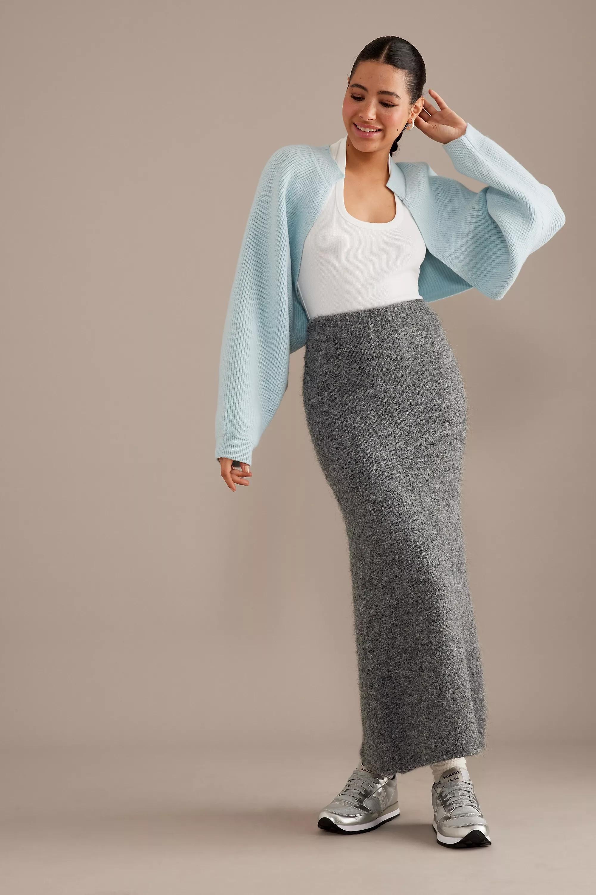 By Anthropologie Drape-Sleeve Shrug, Blue, A501_0040, large image number 0