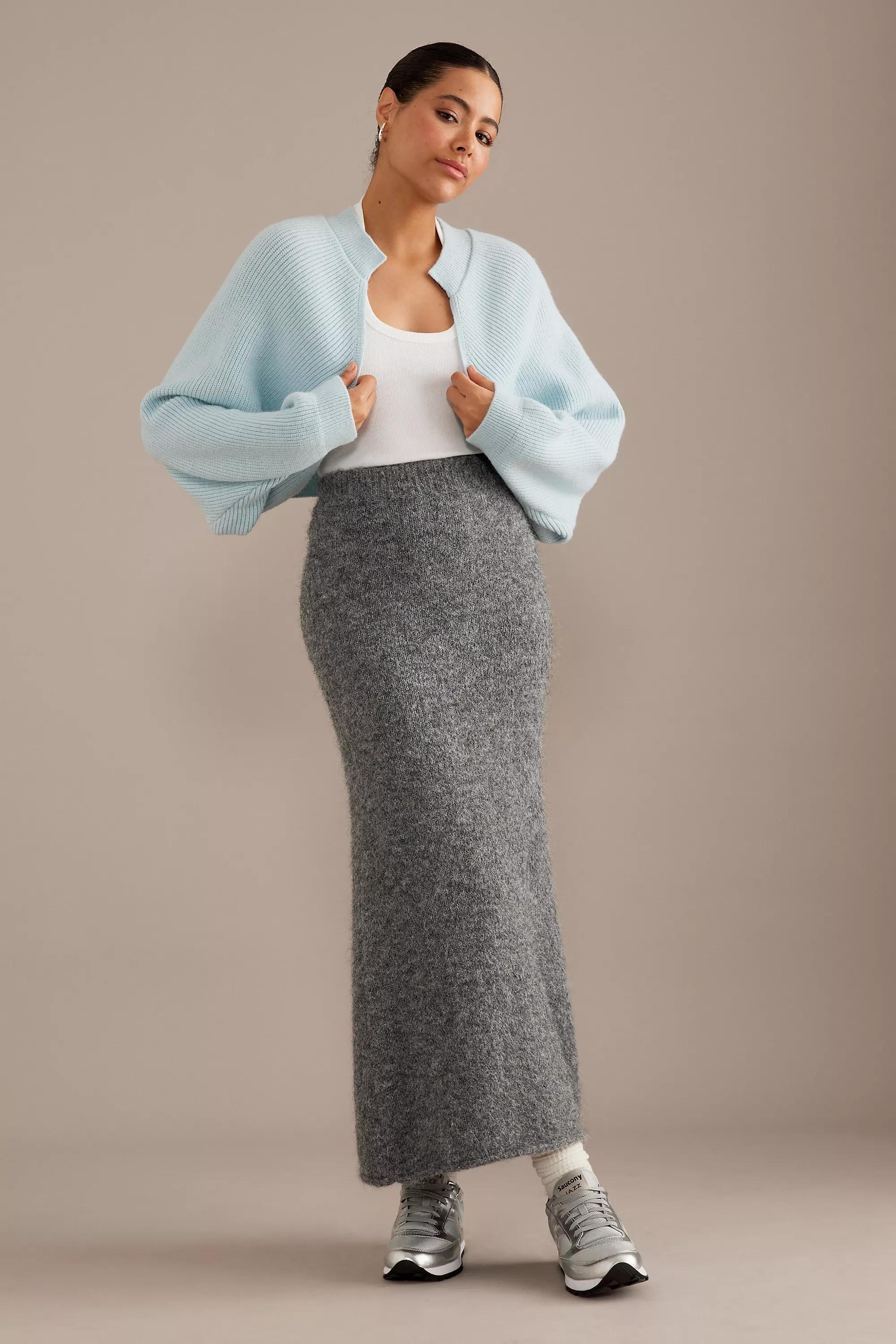 By Anthropologie Drape-Sleeve Shrug, Blue, A501_0040, large image number 4