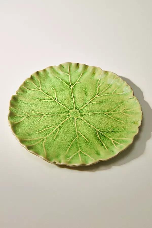 Lilypad Dinner Plate, Green, A501_0038, large image number 0