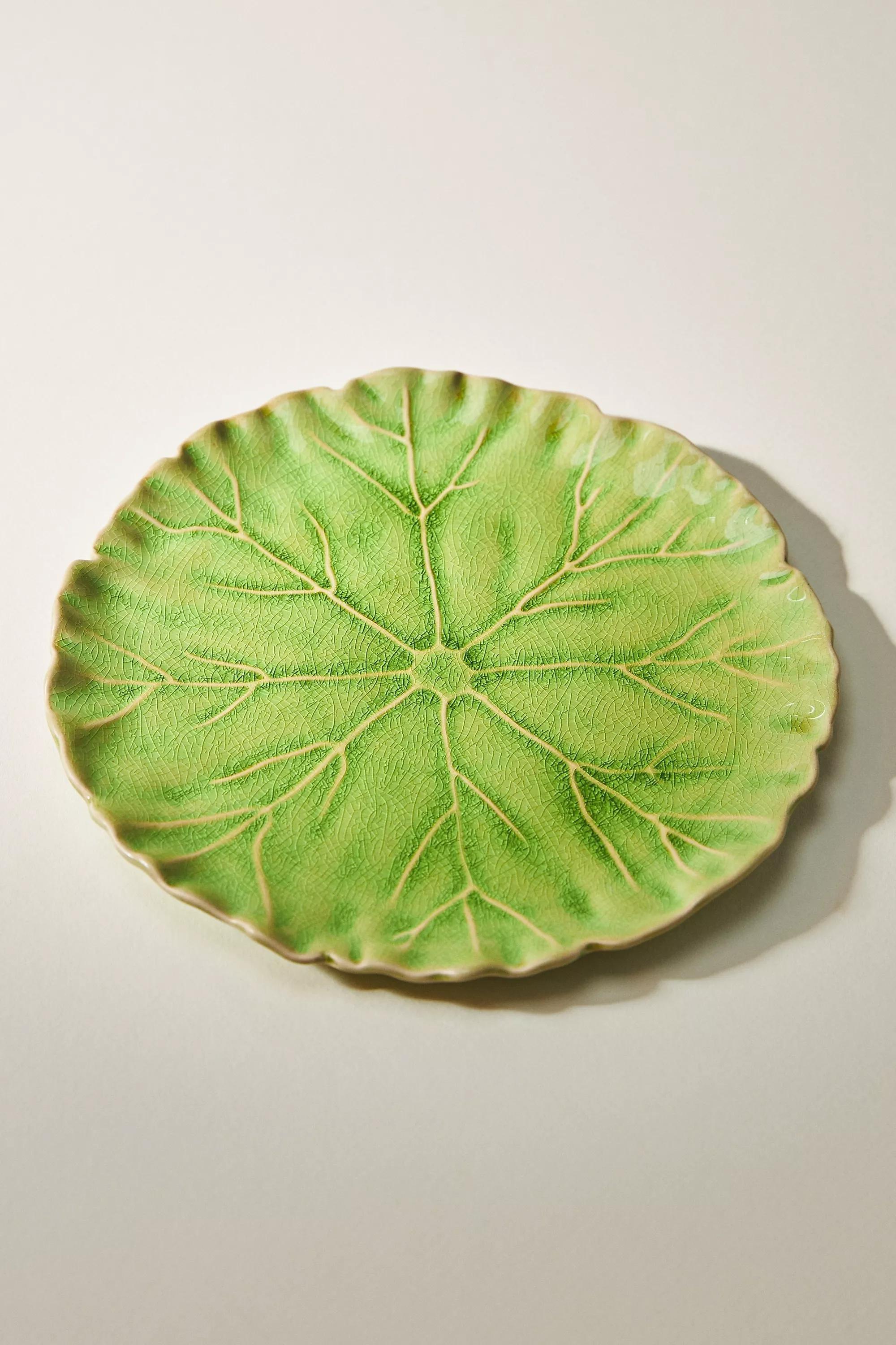 Lilypad Dinner Plate, Green, A501_0038, large image number 3