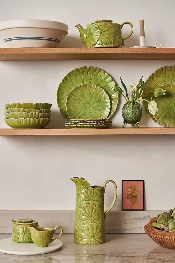 Lilypad Dinner Plate, Green, A501_0038, large image number 4