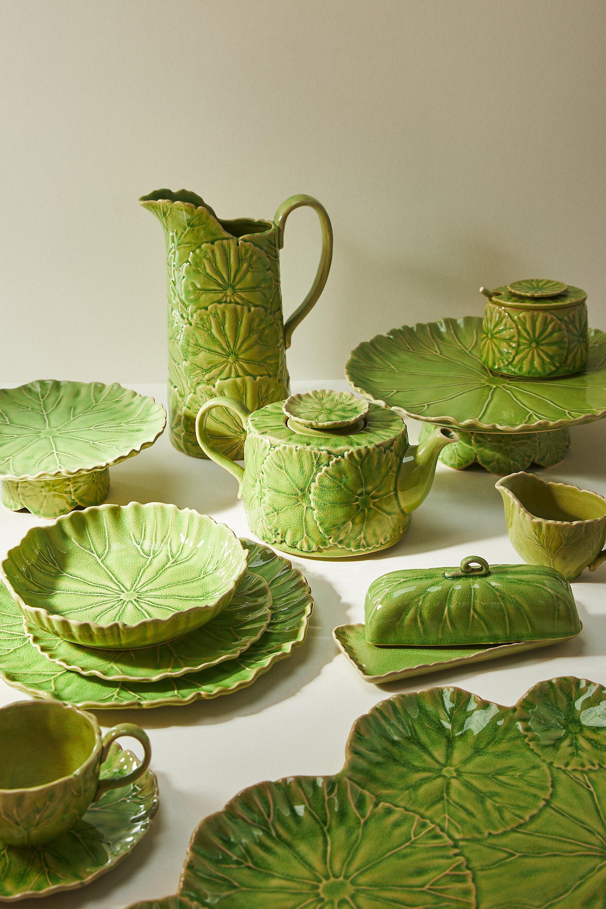 Lilypad Dinner Plate, Green, A501_0038, large image number 5