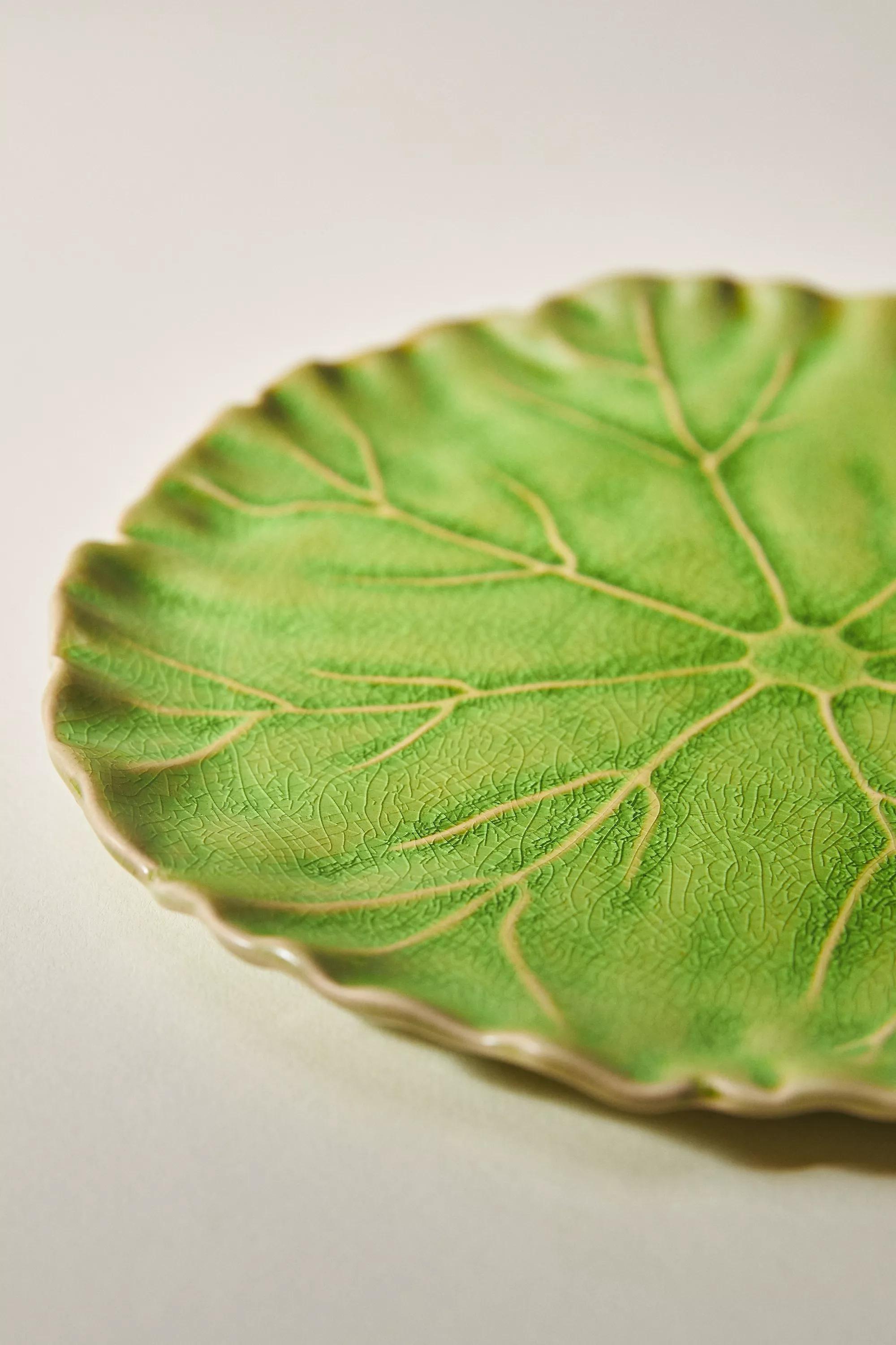 Lilypad Dinner Plate, Green, A501_0038, large image number 6