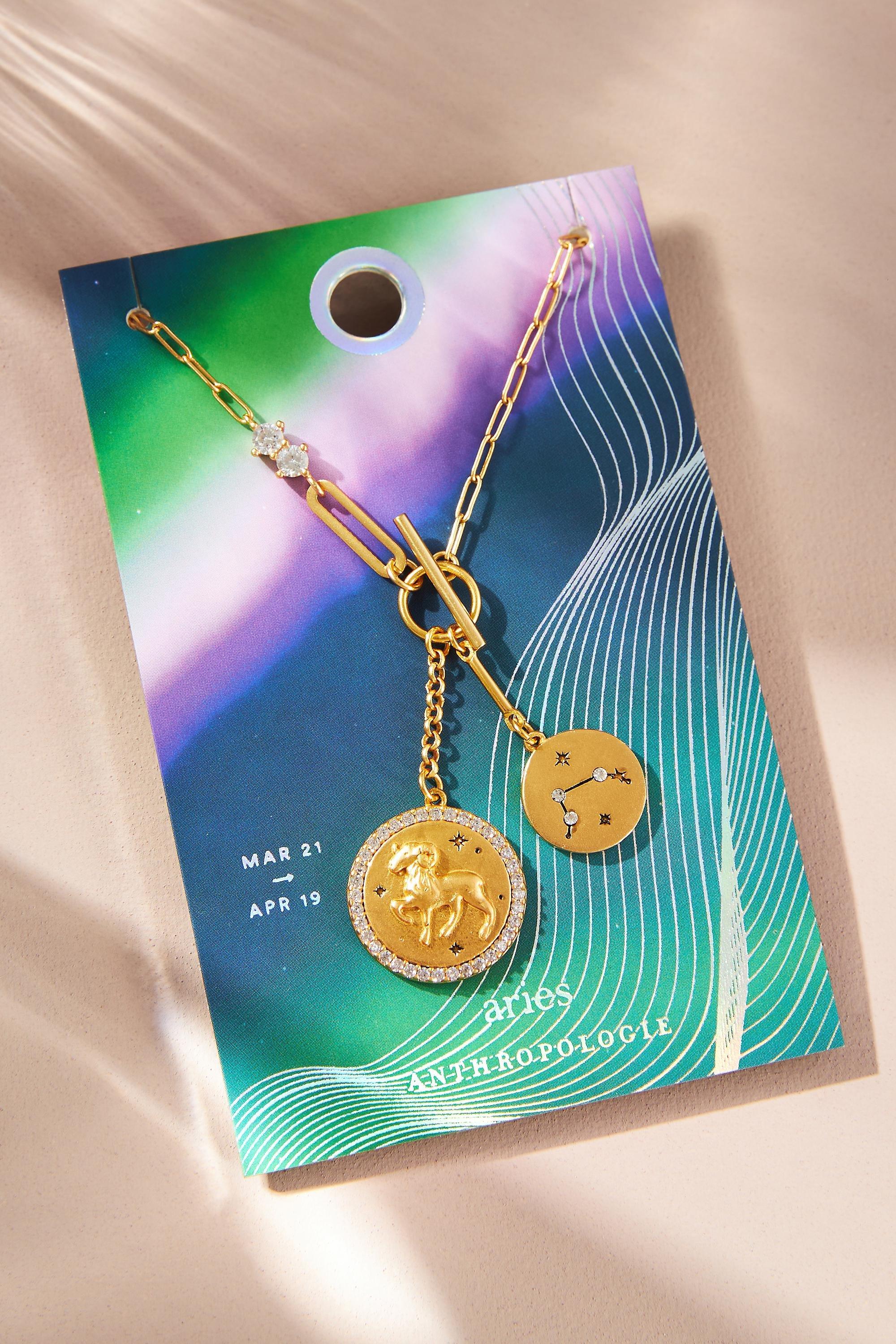 ARIES Zodiac Pendant Necklace, A501_0801, large image number 4