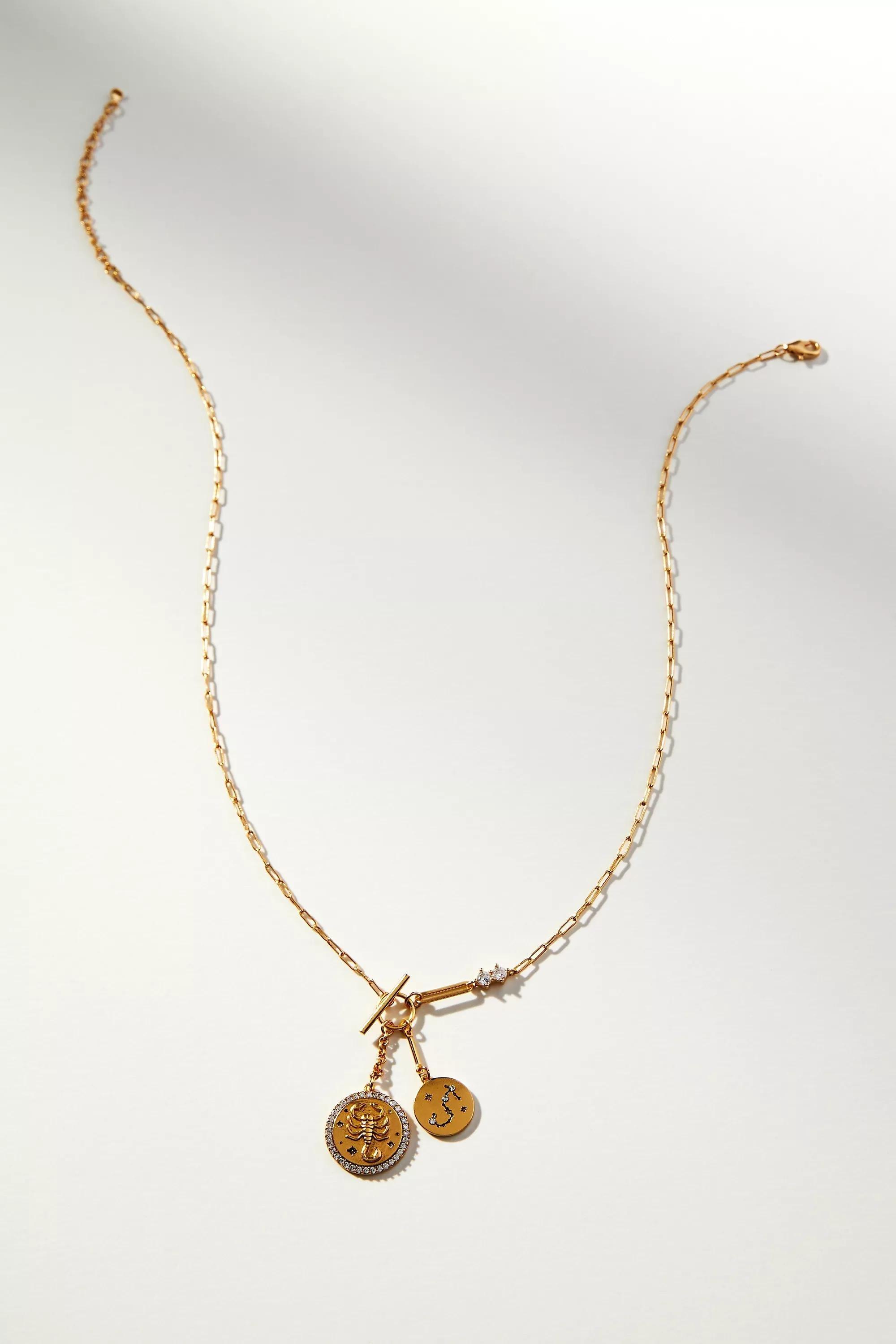 SCORPIO Zodiac Pendant Necklace, A501_0808, large image number 0