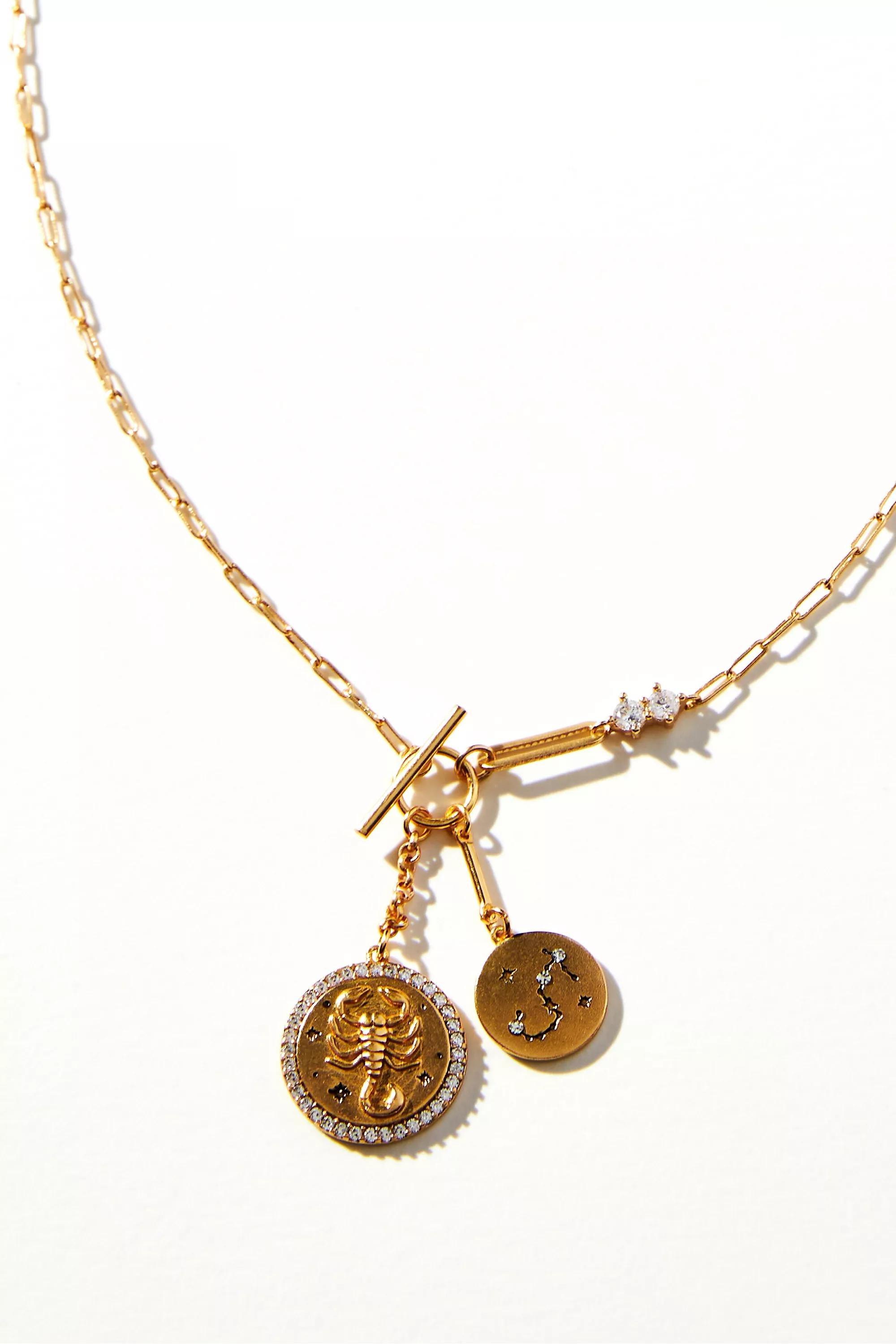 SCORPIO Zodiac Pendant Necklace, A501_0808, large image number 3