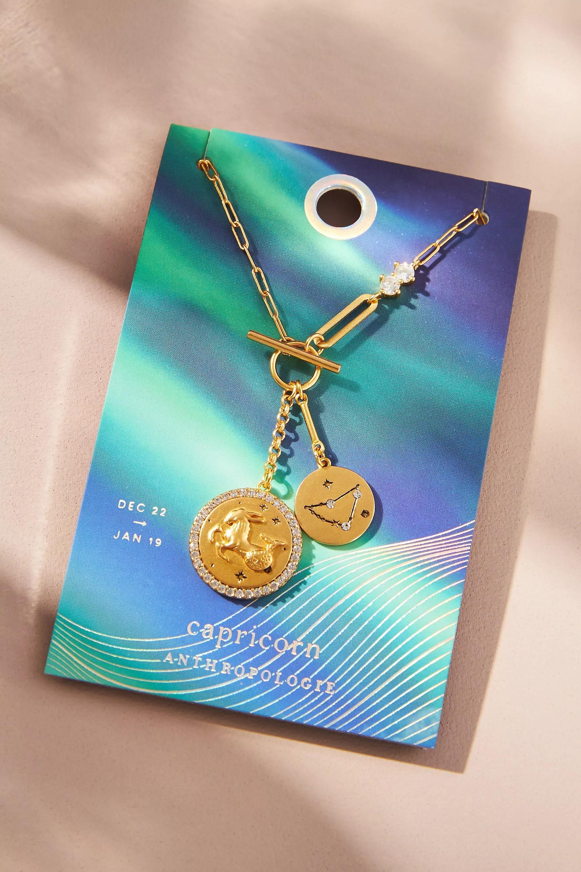 CAPRICORN Zodiac Pendant Necklace, A501_0810, large image number 4