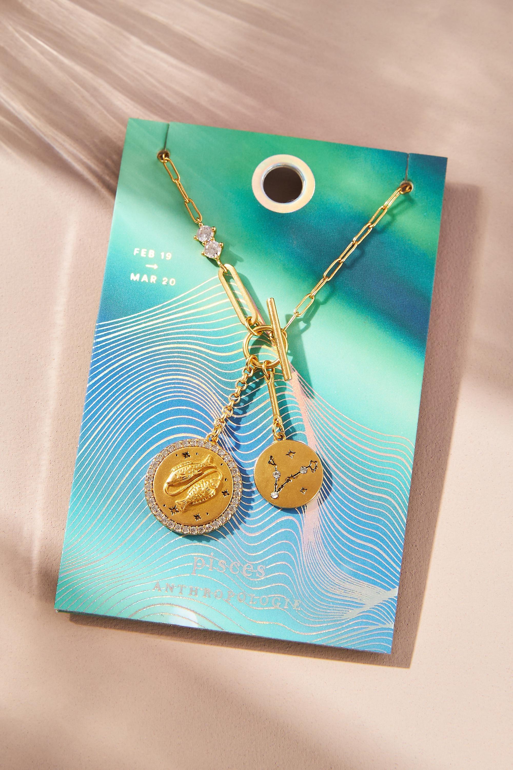 Zodiac Pendant Necklace, Pisces, A501_0812, large image number 4