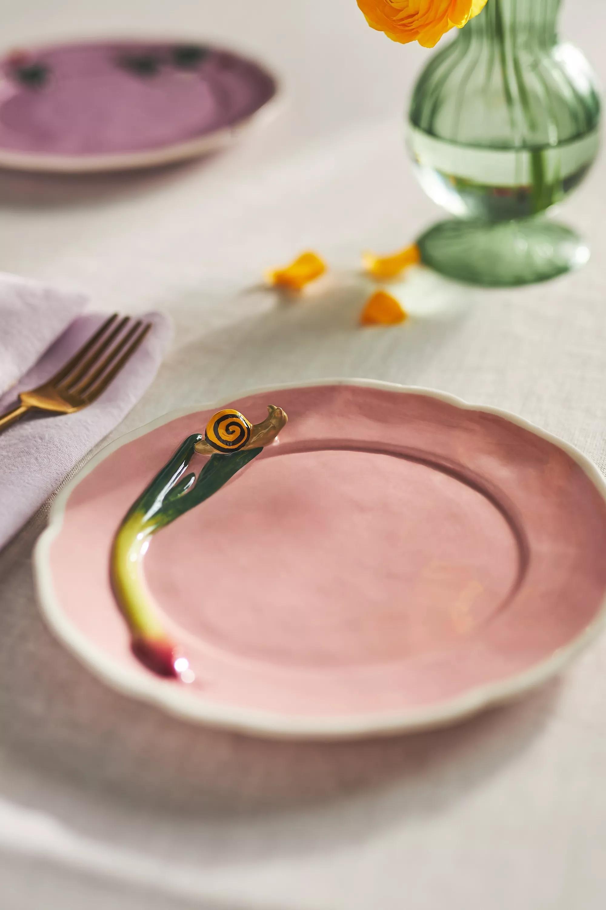 Faye Dessert Plate, Peach, A501_0067, large image number 0