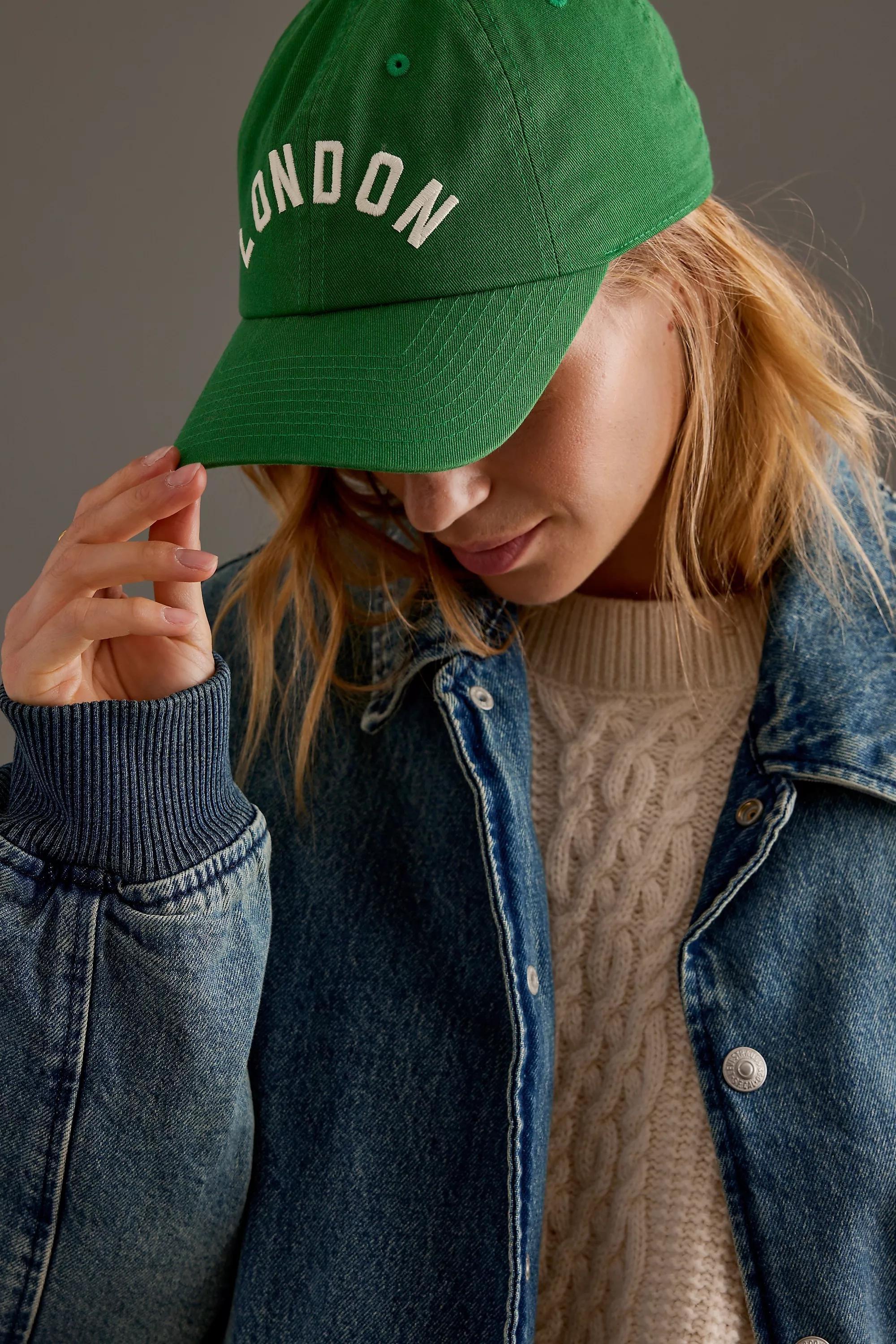 Anthropologie Embroidered Baseball, Green, A501_0030, large image number 1