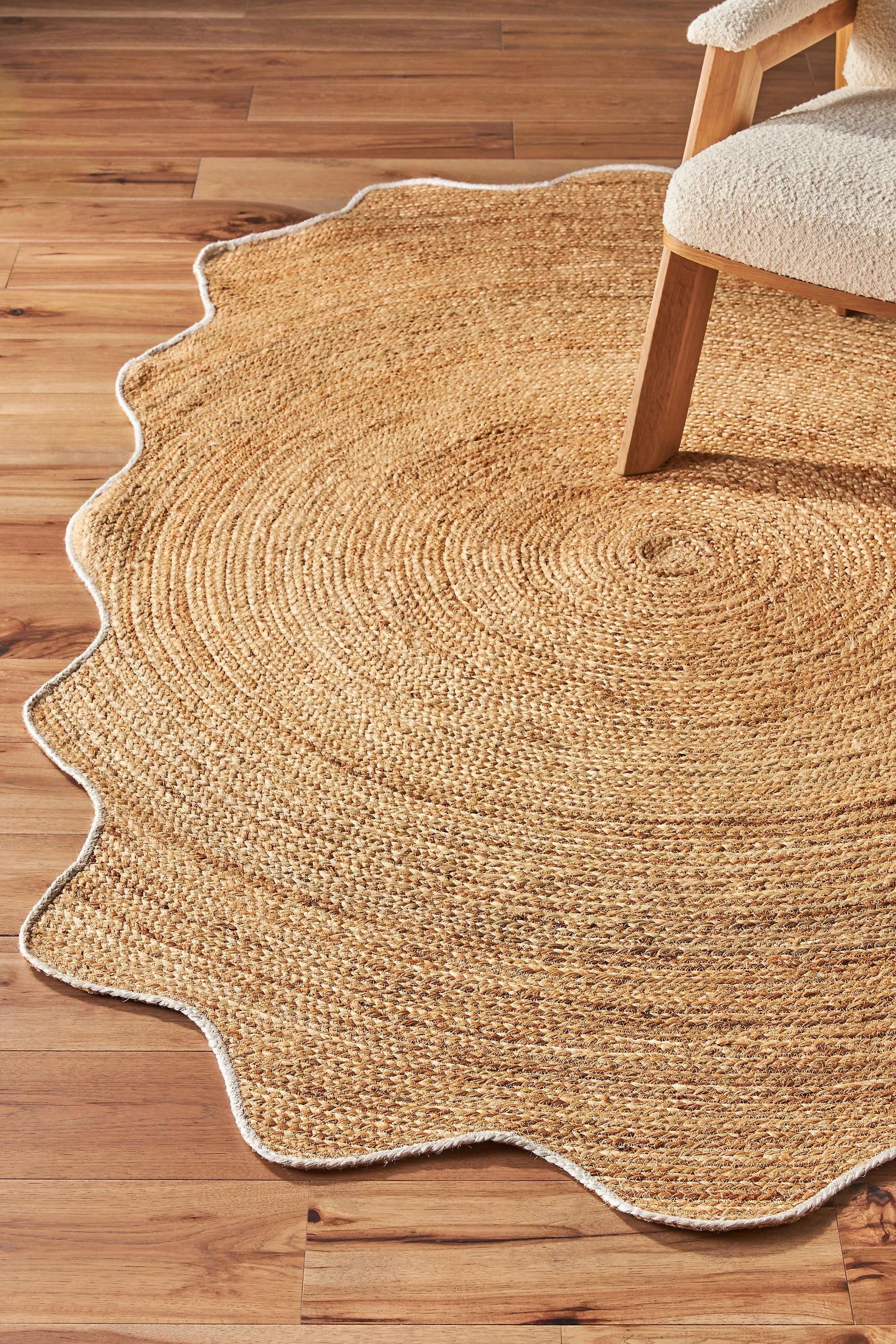 Scalloped Jute Hartley Rug, Beige, A501_0014, large image number 4