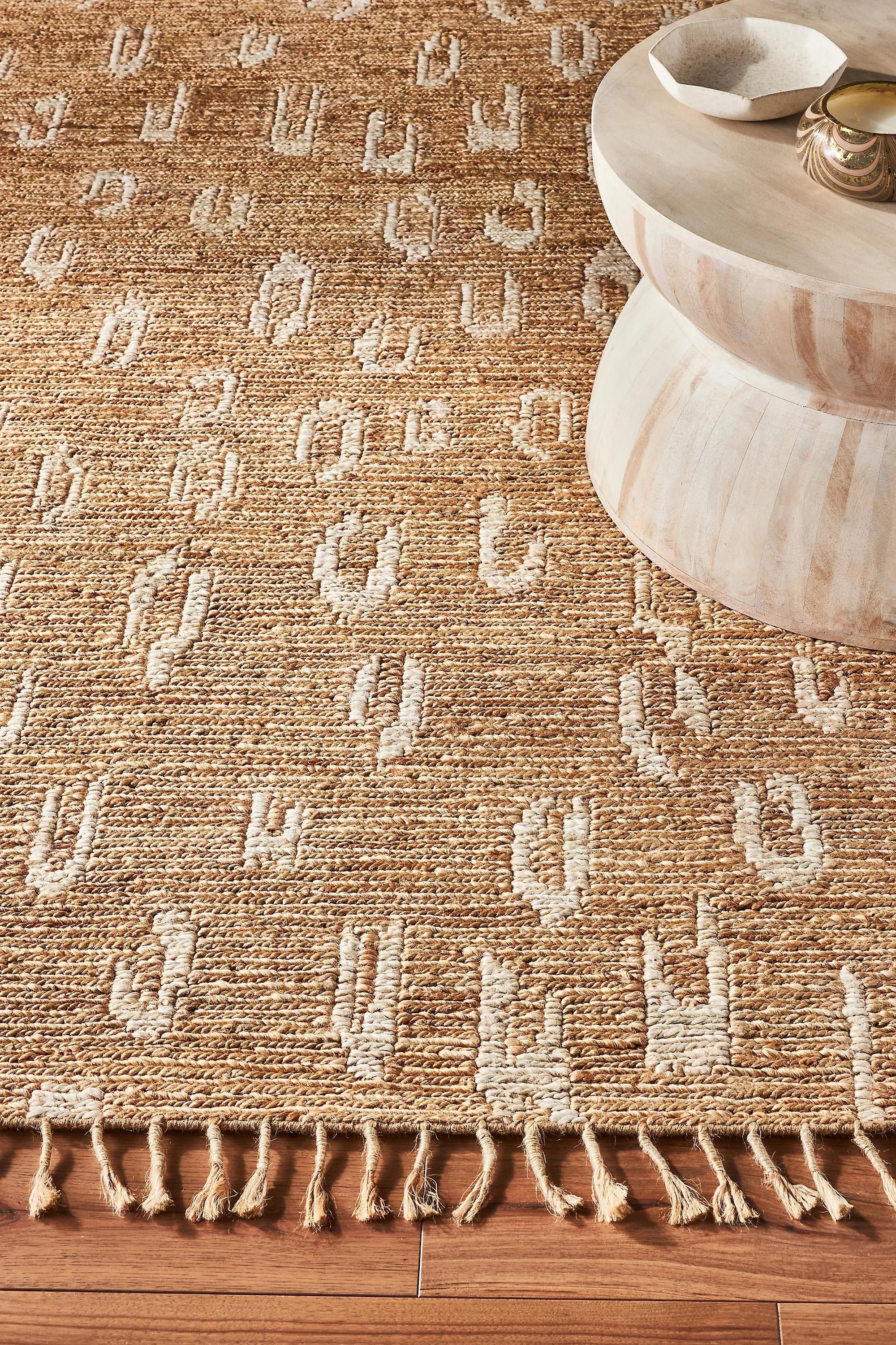 Anthropologie - Flatwoven Namir Jute Rug, Beige