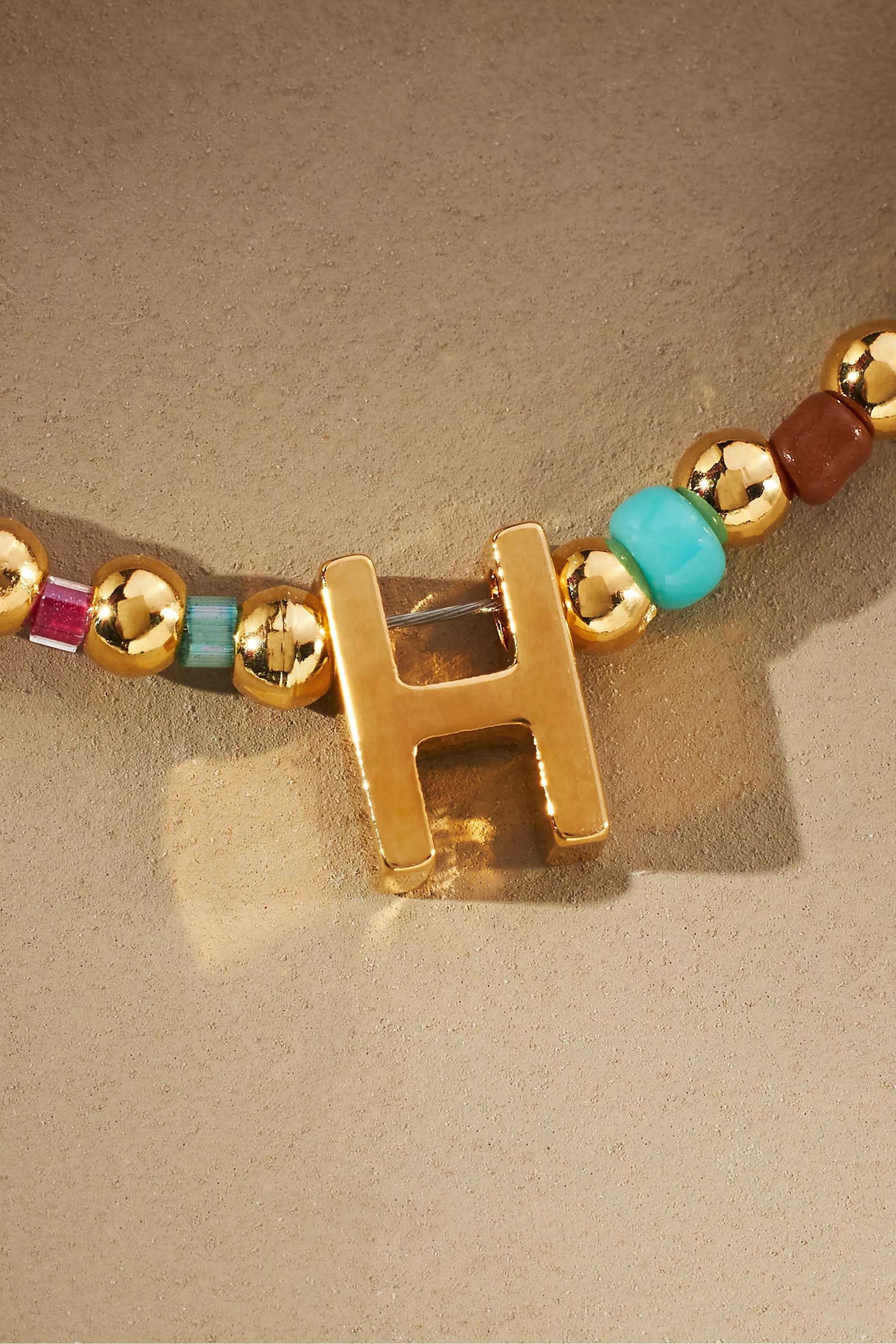 H Multicolour Monogram Choker Necklace, , large image number 0