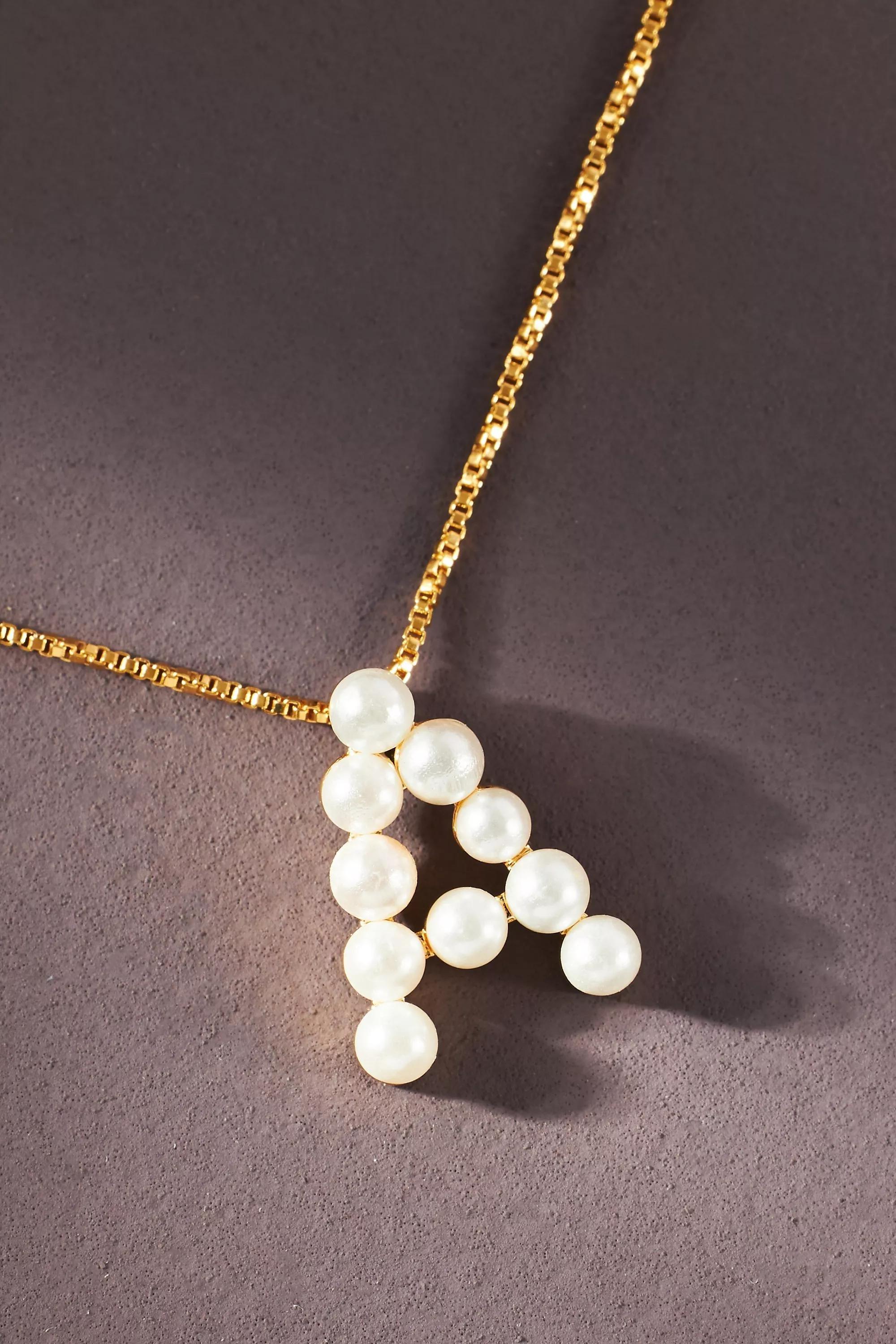 Monogram Pearl Necklace, A, A501_0901, large image number 0