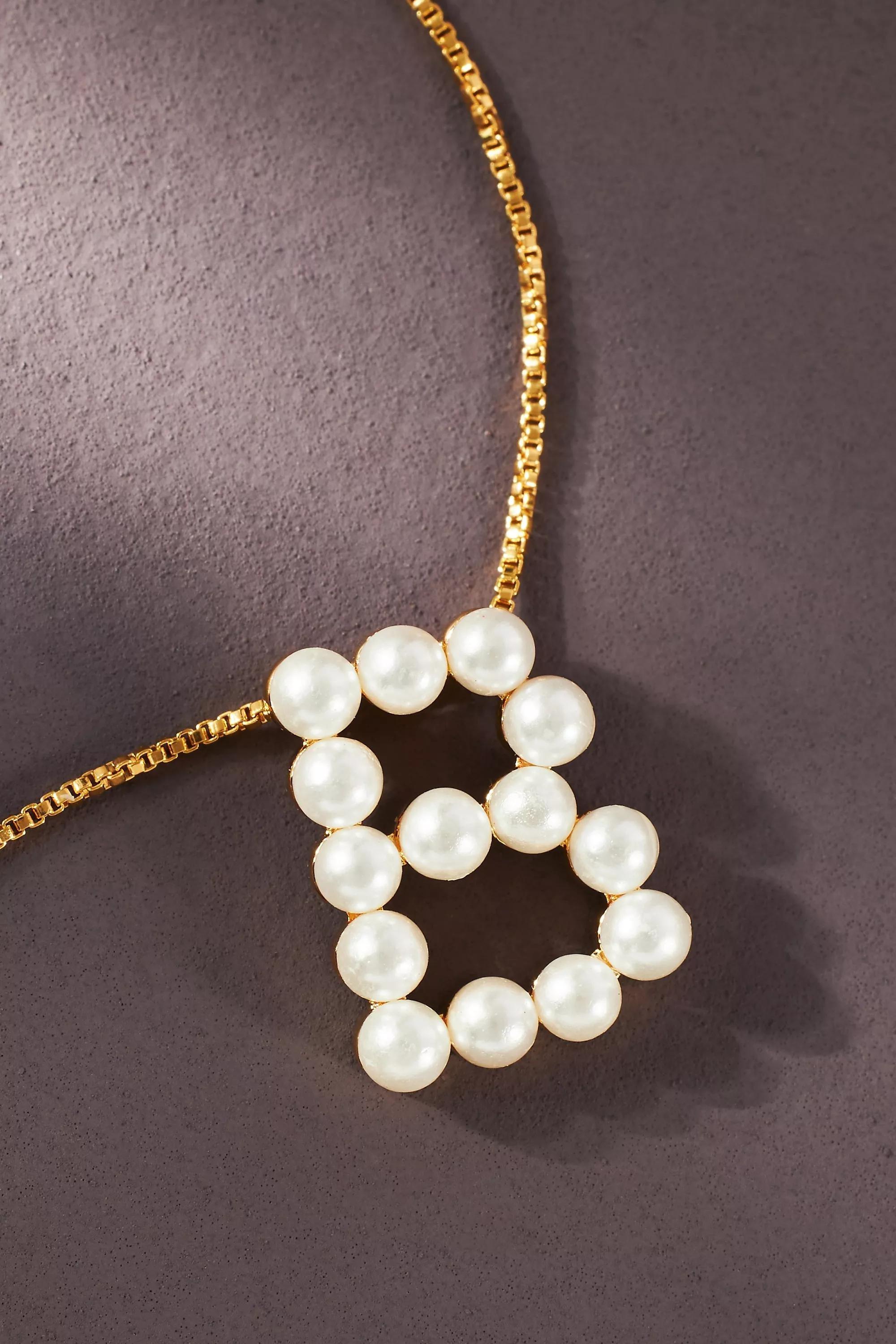 Monogram Pearl Necklace, B, A501_0902, large image number 0