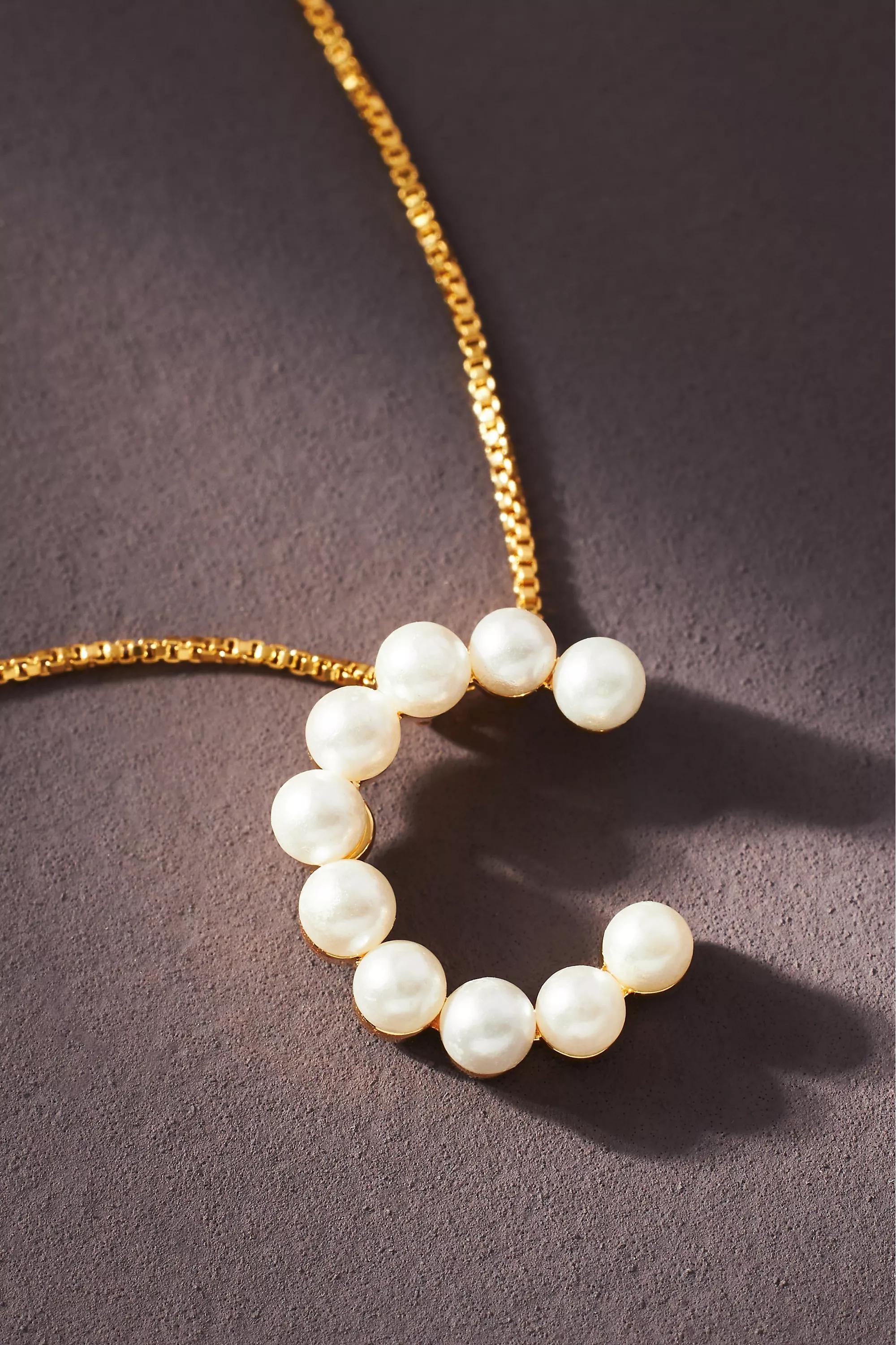 Monogram Pearl Necklace, C, A501_0903, large image number 0