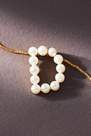 Anthropologie - D Monogram Pearl Necklace,White