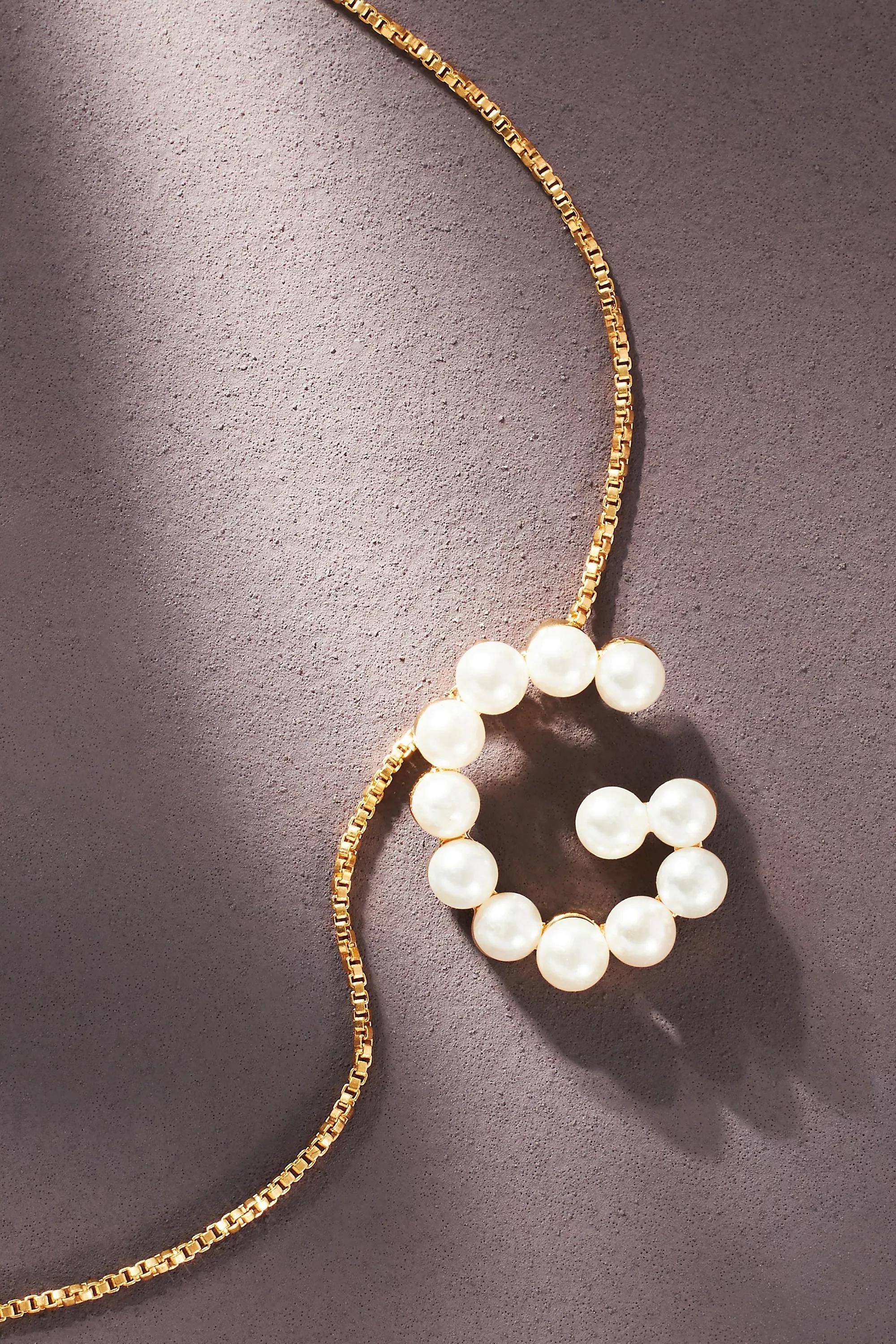 Monogram Pearl Necklace, G, A501_0907, large image number 0