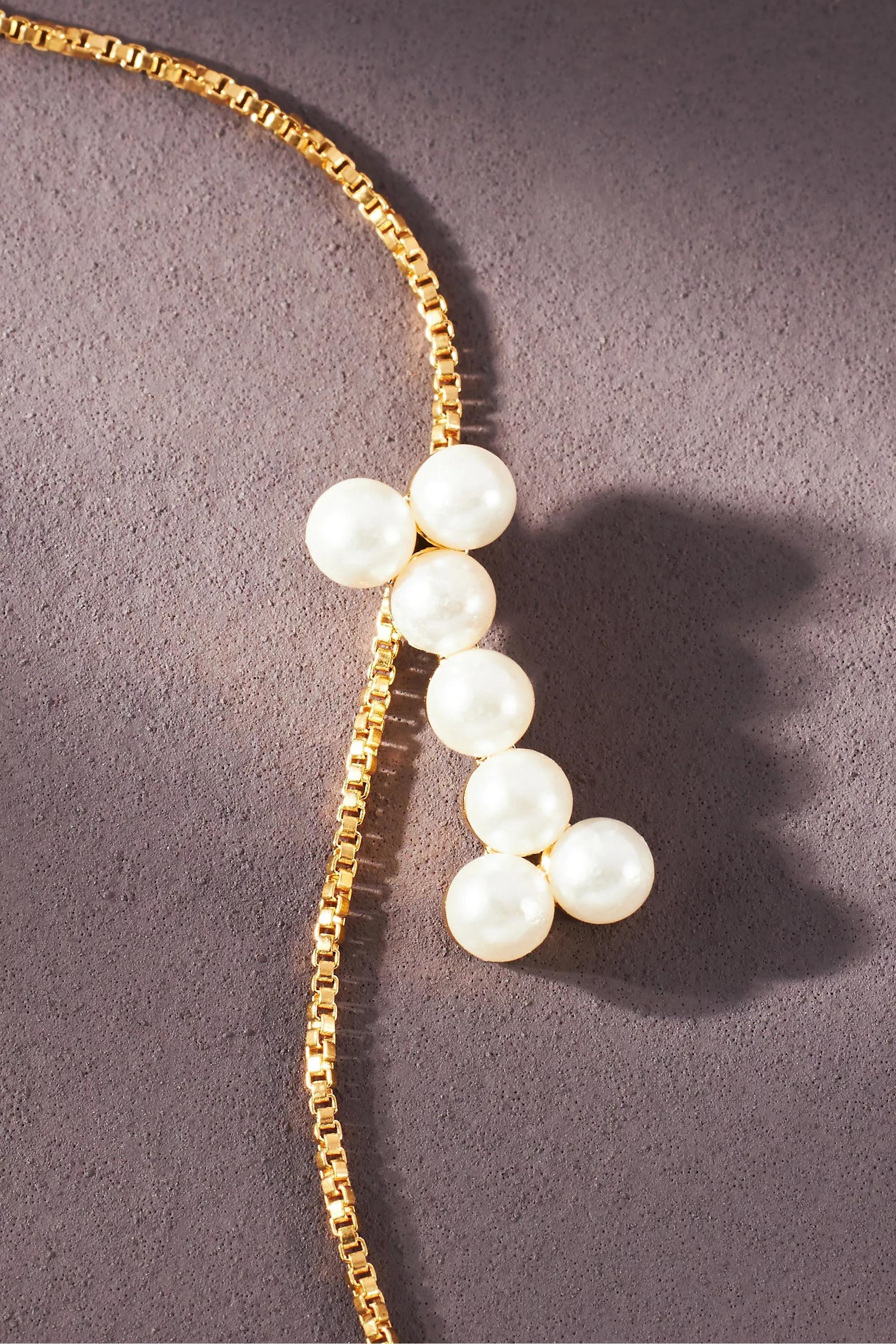 Monogram Pearl Necklace, I, A501_0909, large image number 0