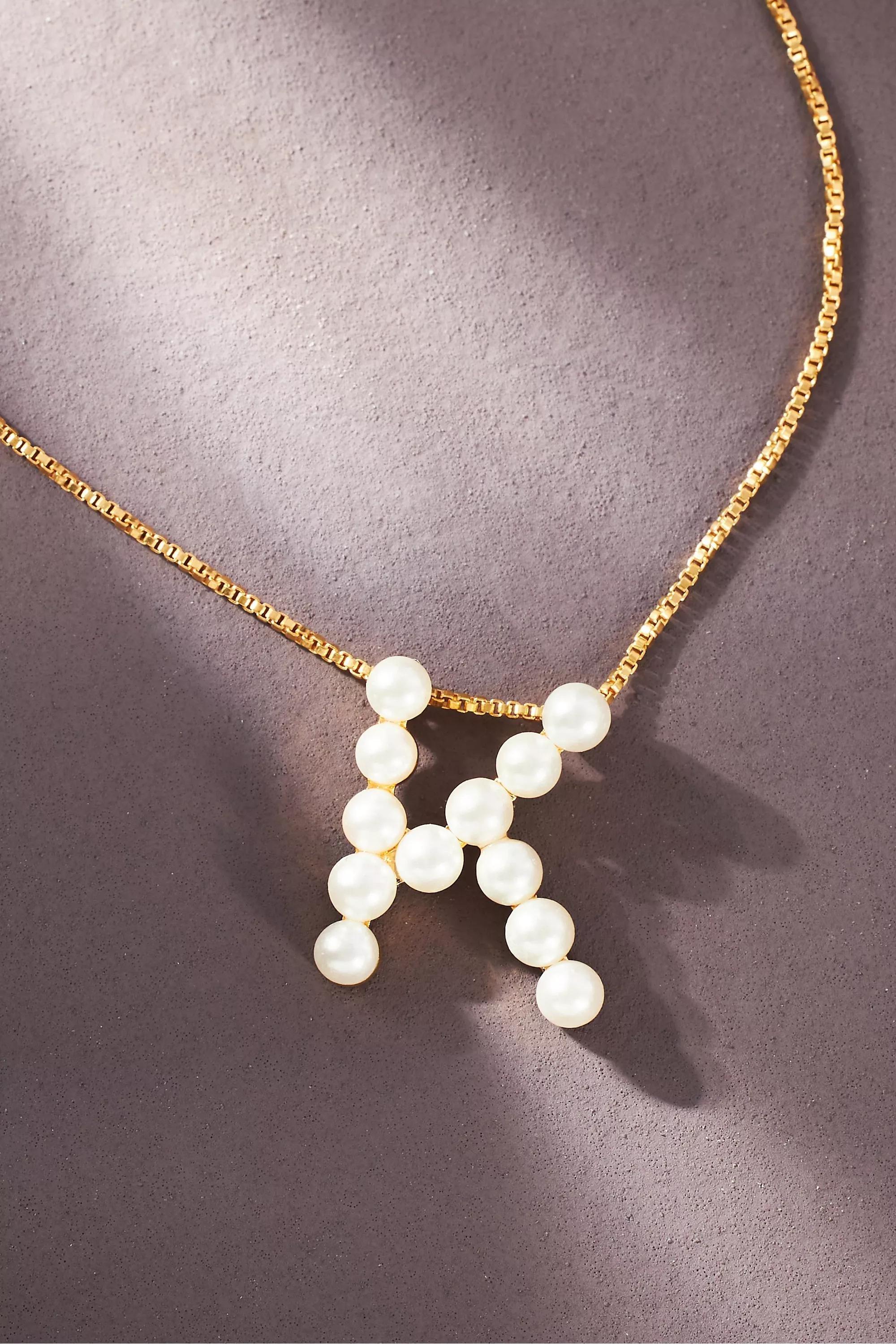 Monogram Pearl Necklace, K, A501_0911, large image number 0