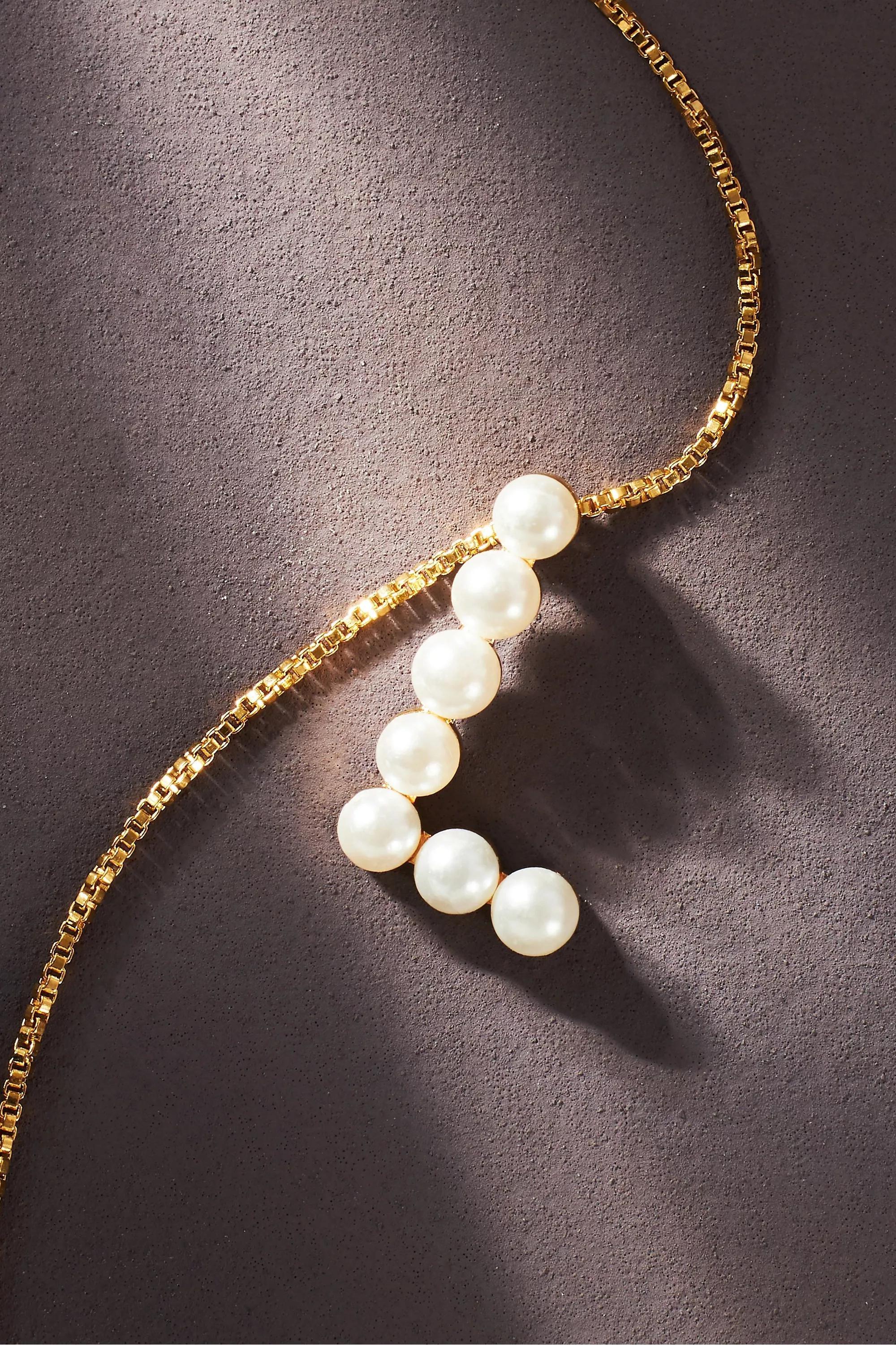 Monogram Pearl Necklace, L, A501_0912, large image number 0