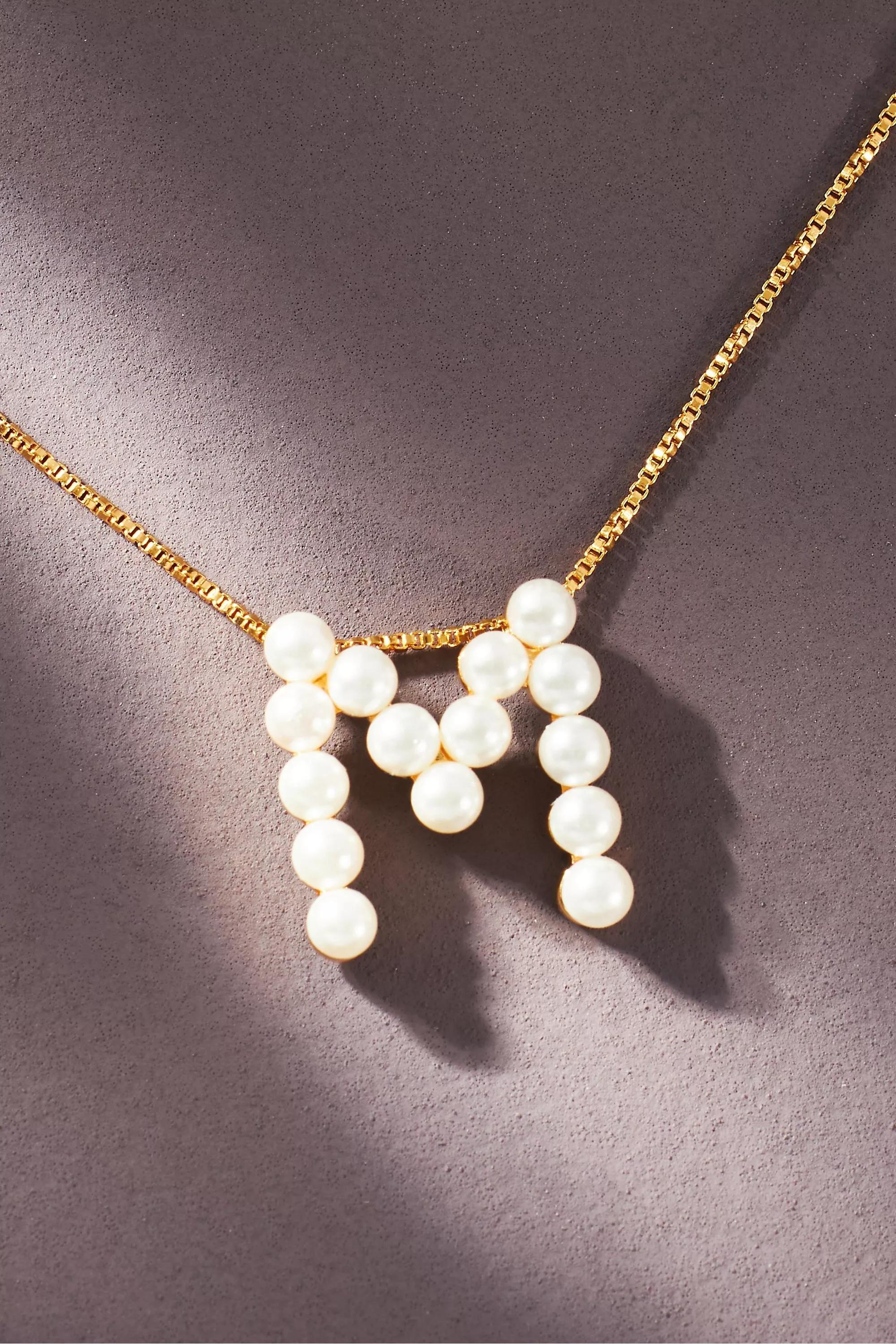Monogram Pearl Necklace, M, A501_0913, large image number 0