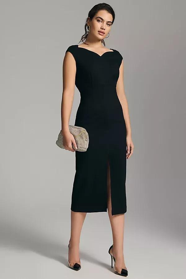 Maeve Sleeveless Open-Back Dress, Black, , large image number 0