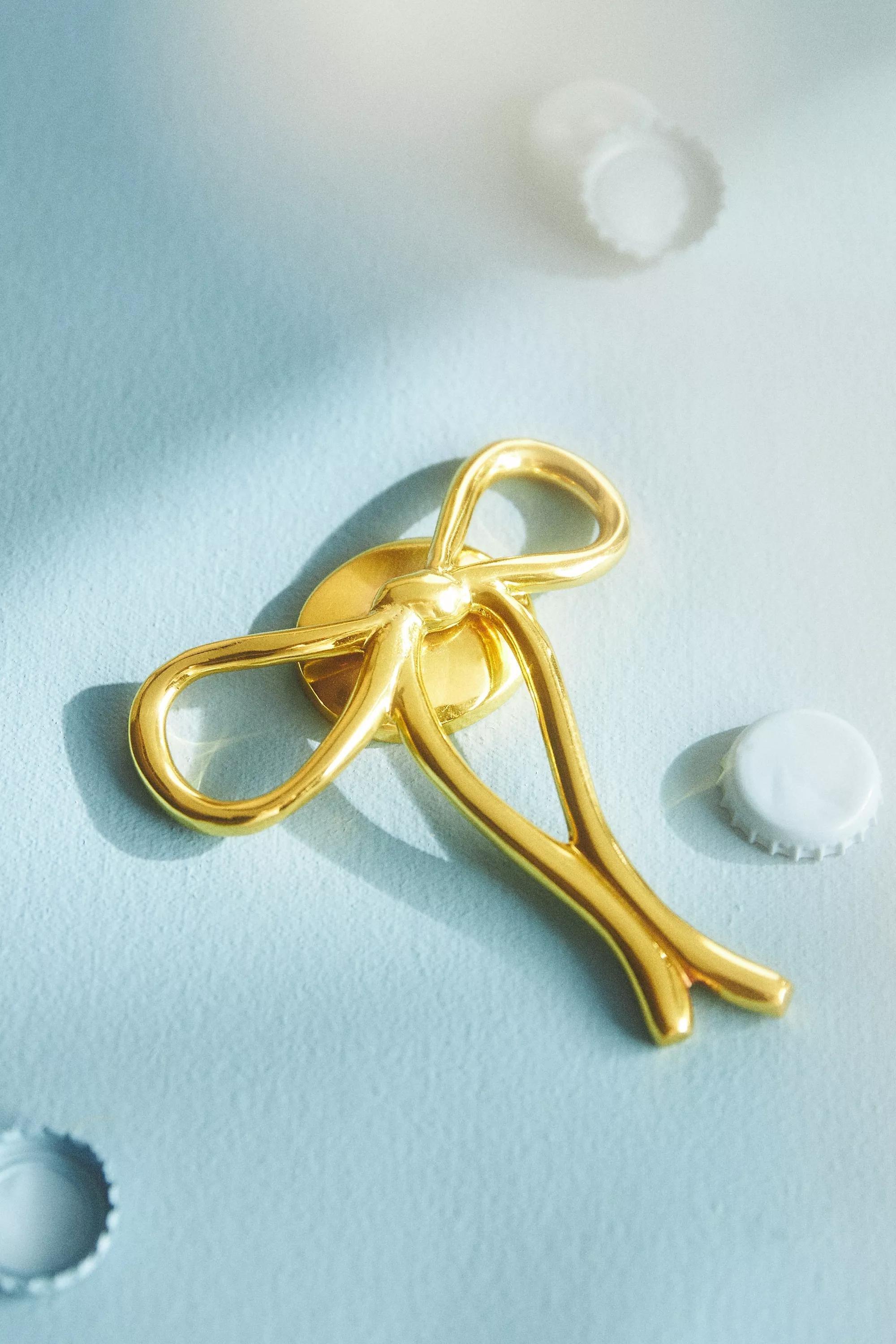 Pernille Rosenkilde Bow Bottle Opener, Gold, A501_0070, large image number 0