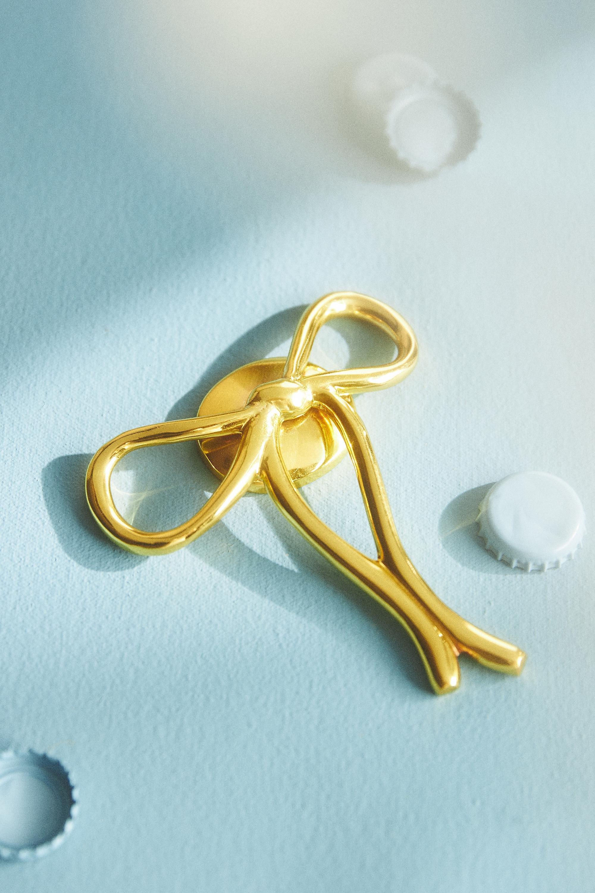 Pernille Rosenkilde Bow Bottle Opener, Gold, A501_0070, large image number 2
