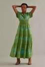 Anthropologie - The Somerset Maxi Dress: Embroidered Edition, Green