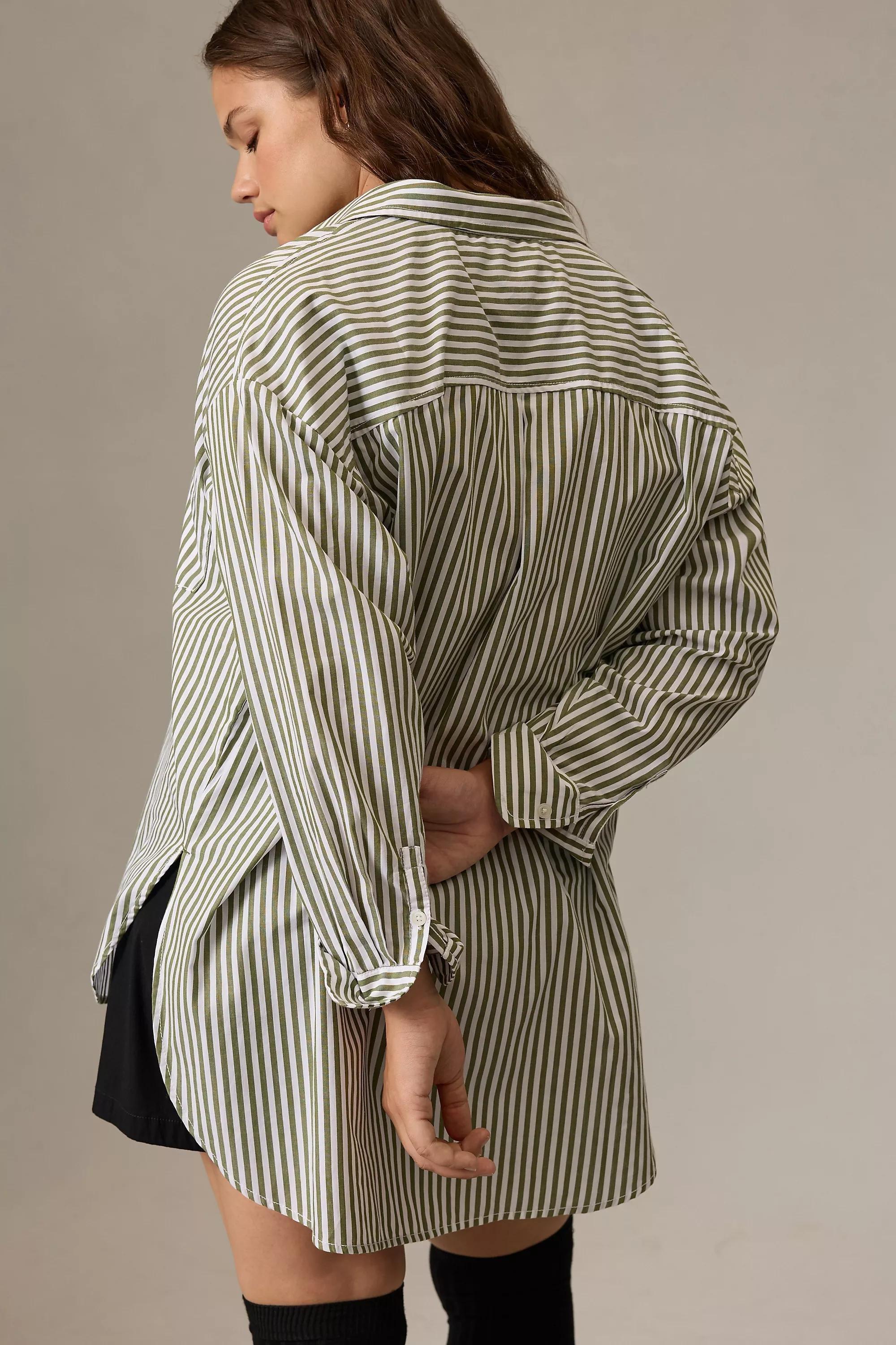 Maeve Button-Down Shirt By Maeve, Green, , large image number 6