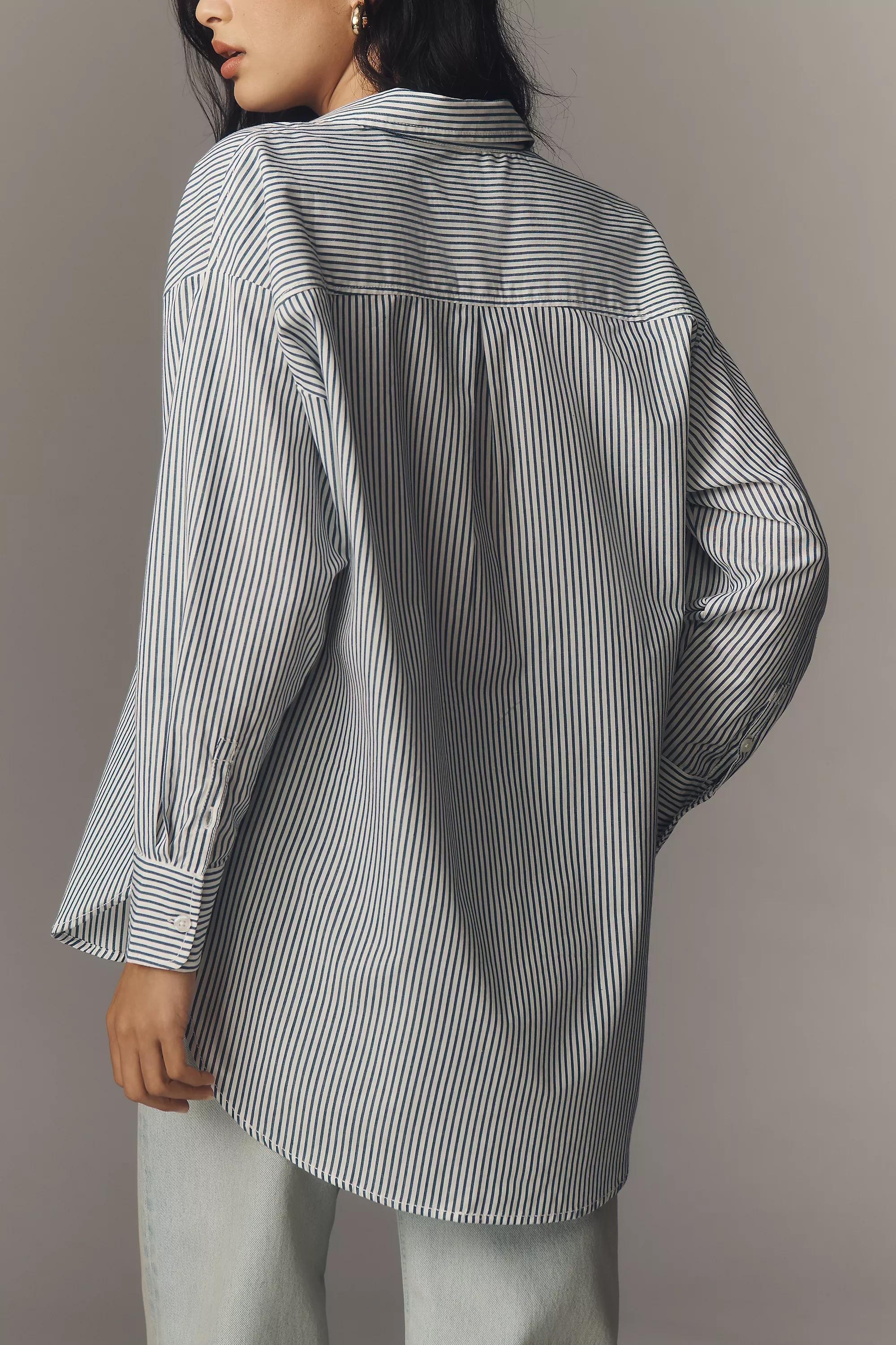 Anthropologie The Bennet Buttondown Shirt, Blue, , large image number 2