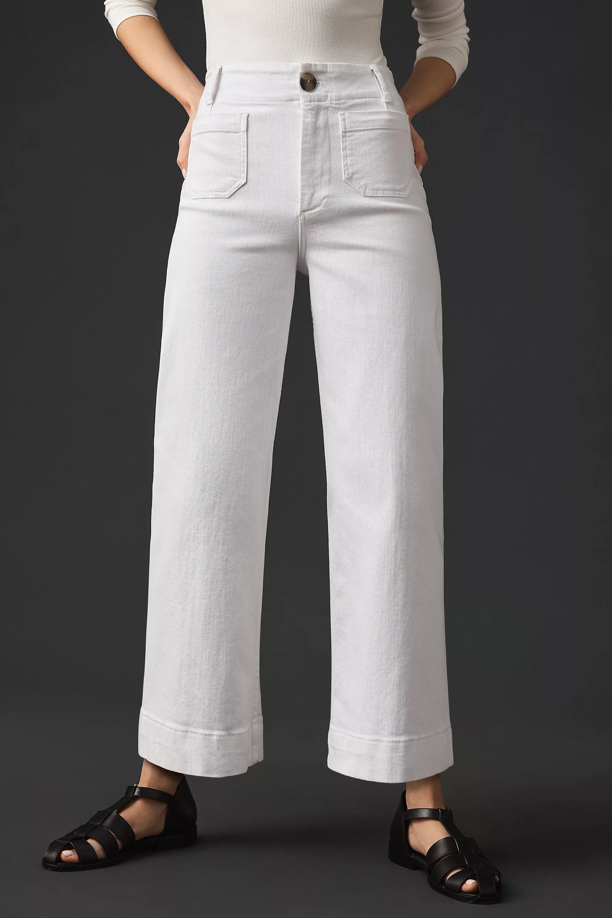 Maeve The Denim Colette Cropped Jeans, White, , large image number 7