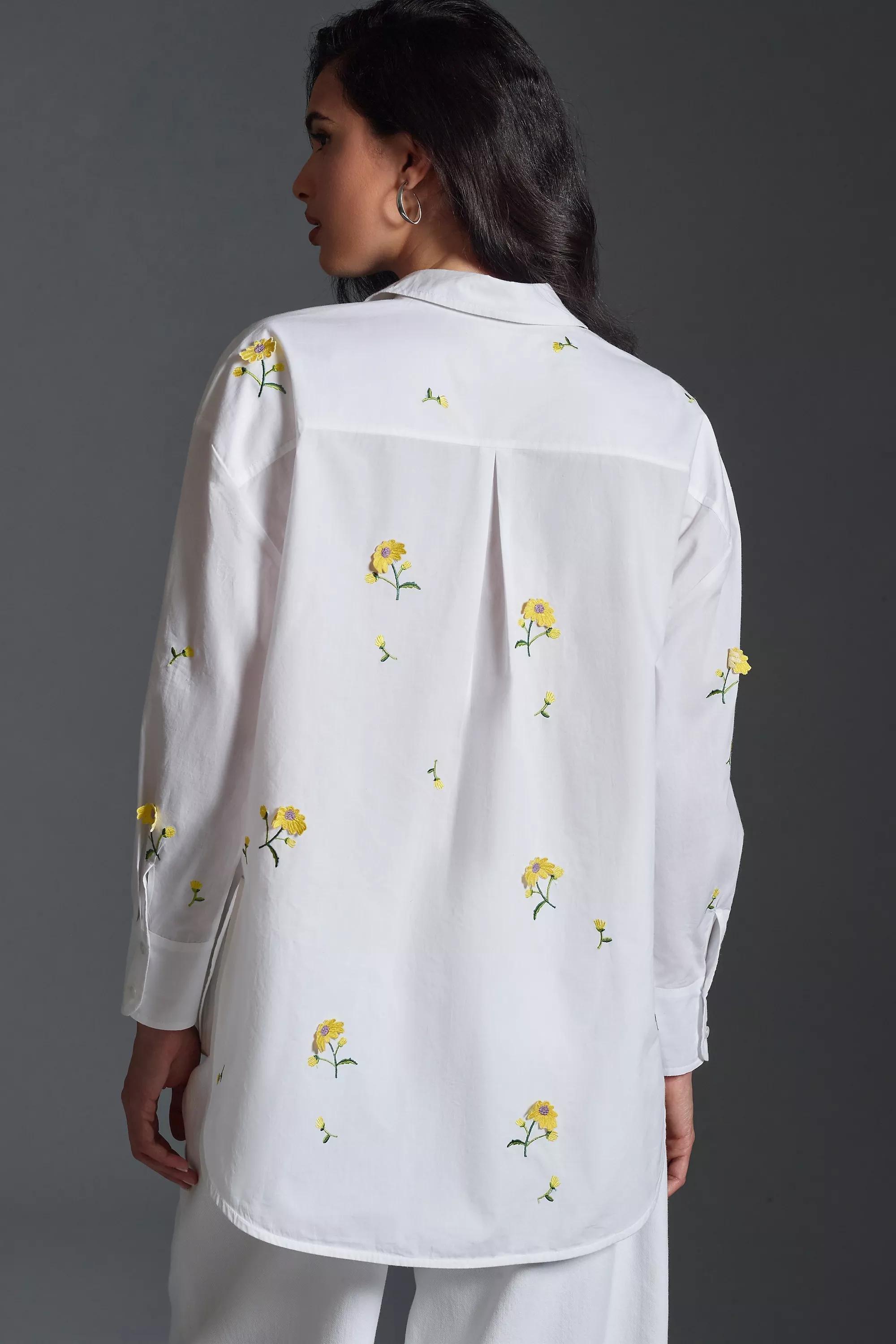 YL The Bennet Buttondown Shirt by Maeve: Embroidered Edition, , large image number 1